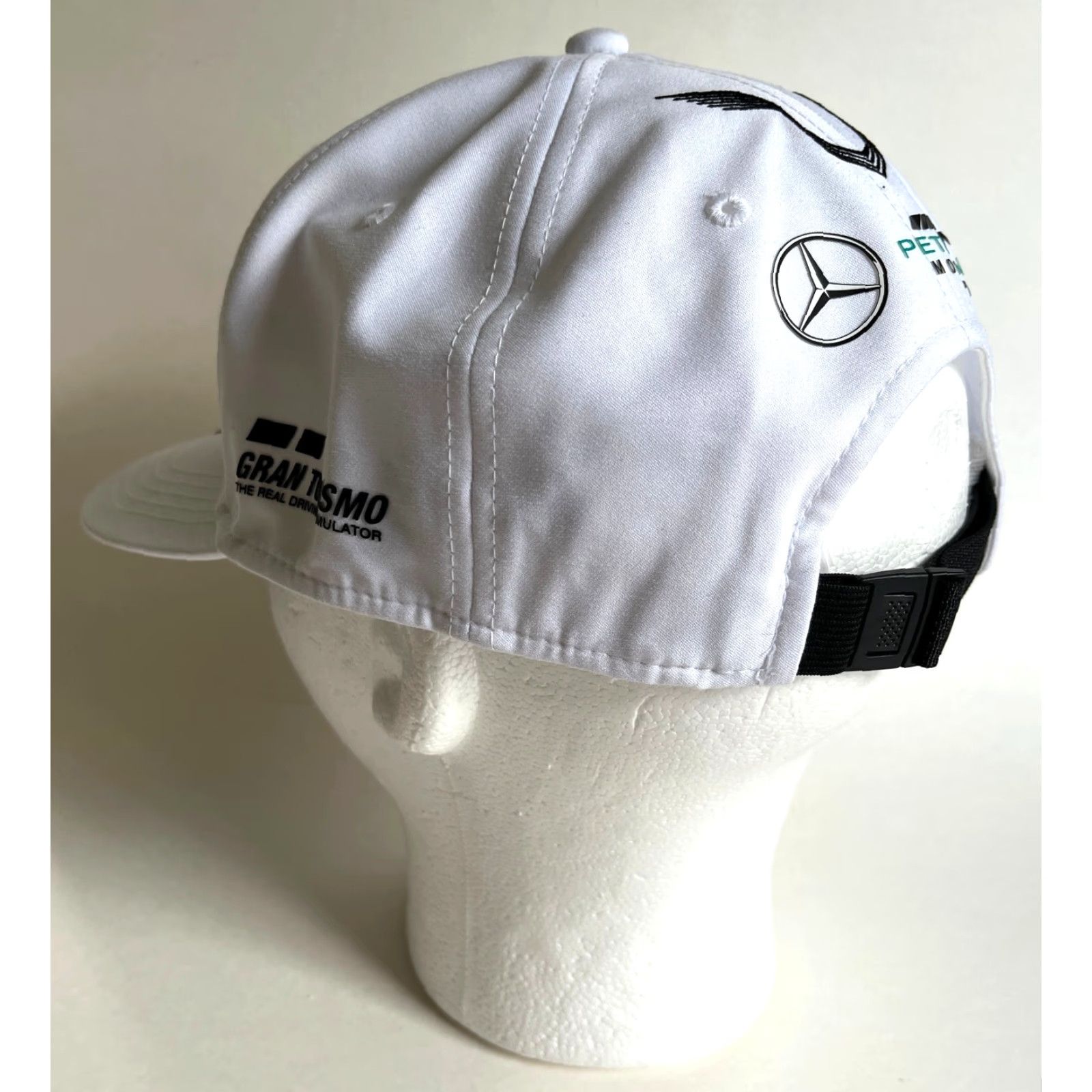 Hamilton VINTAGE Mercedes-AMG Petronas Lewis Hamilton 44 Formula 1 Hat White One Size Strapback Baseball Cap Unisex Adults Adjustable Mens Size ONE SIZE - 7 Thumbnail