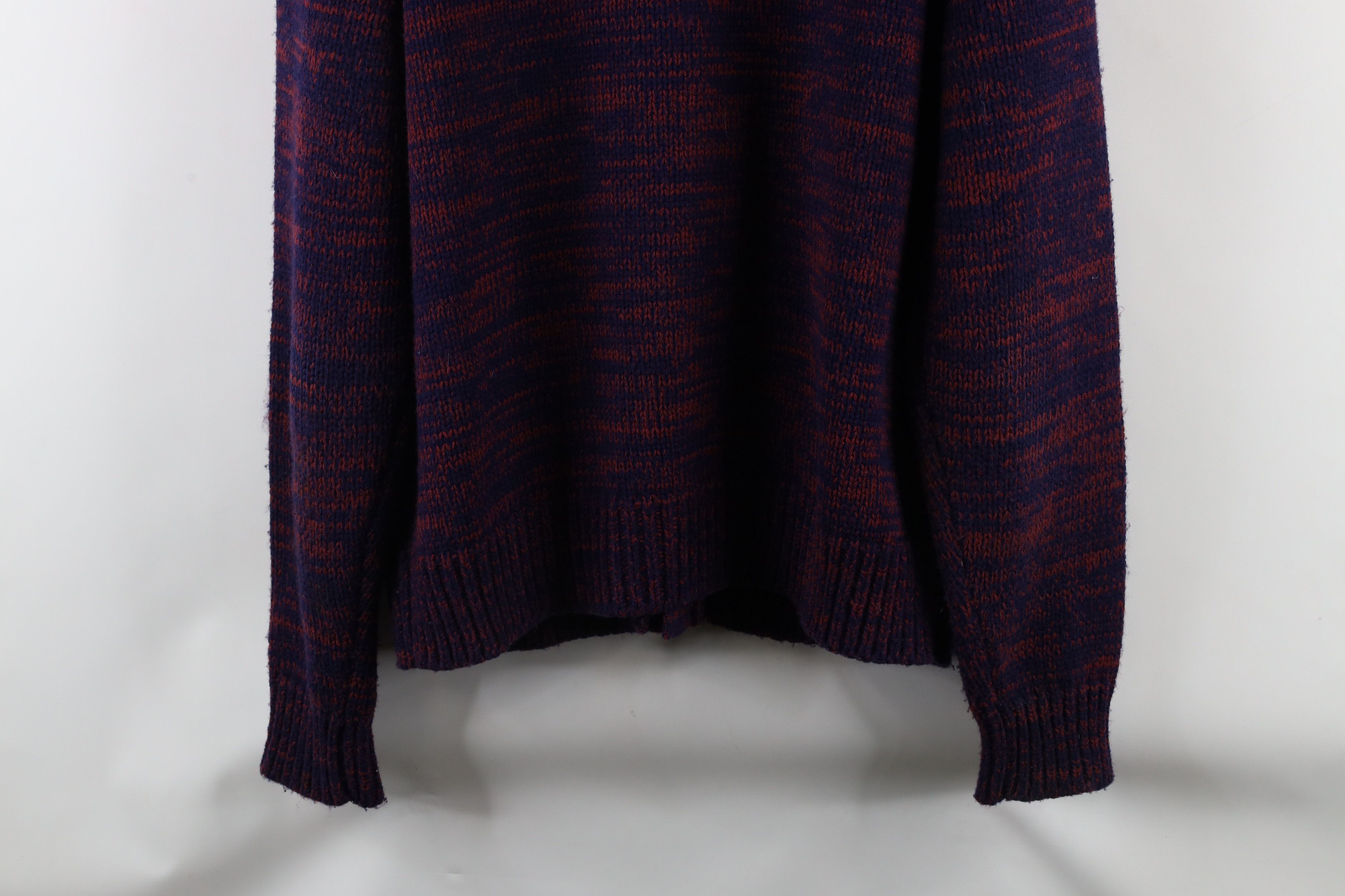 Vintage Vintage 90s Streetwear Knit Cardigan Sweater Heather Red Size US L / EU 52-54 / 3 - 8 Thumbnail