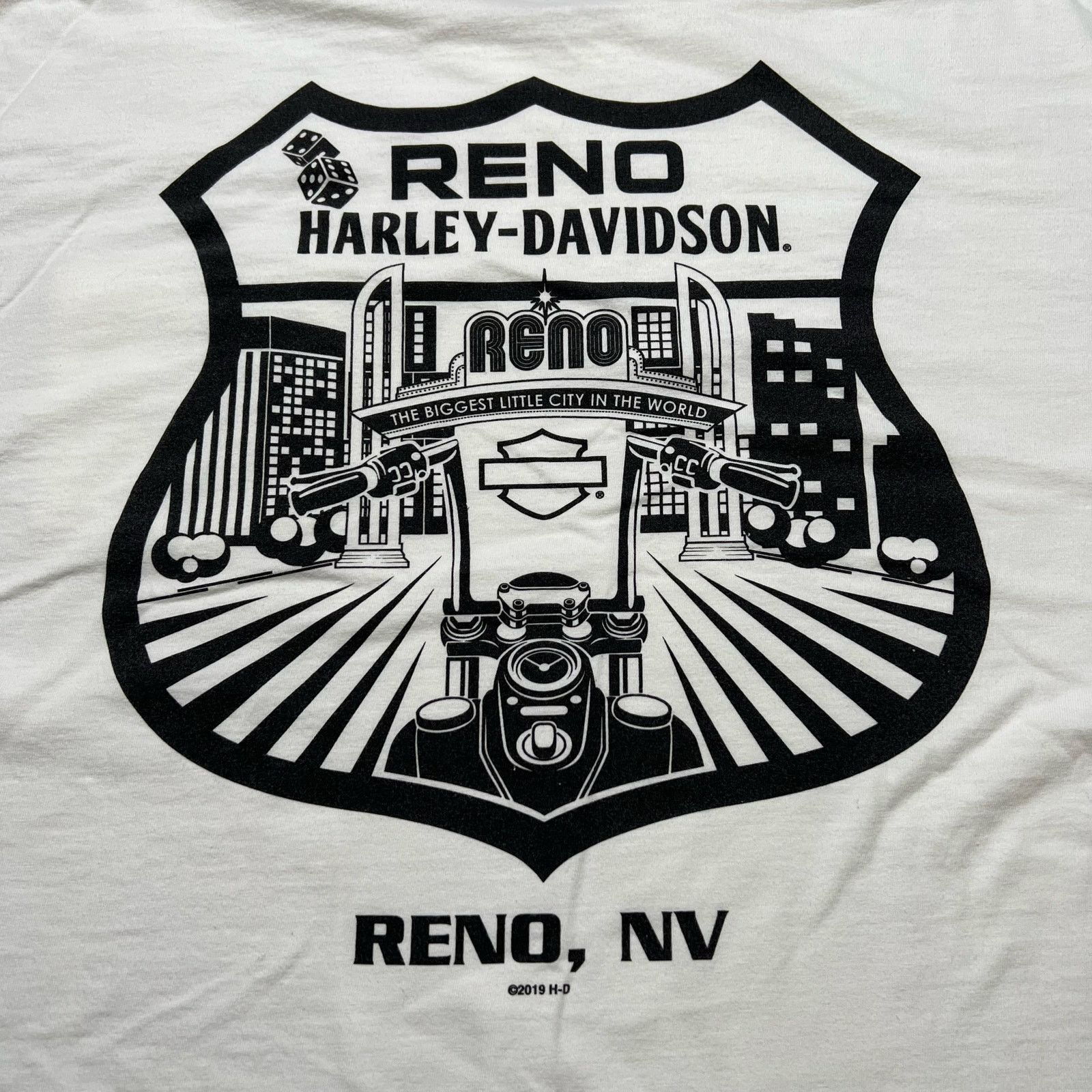 Harley Davidson Vintage Harley-Davidson Reno Nevada t-shirt Men Sz L/XL Y2K Size US XL / EU 56 / 4 - 8 Thumbnail