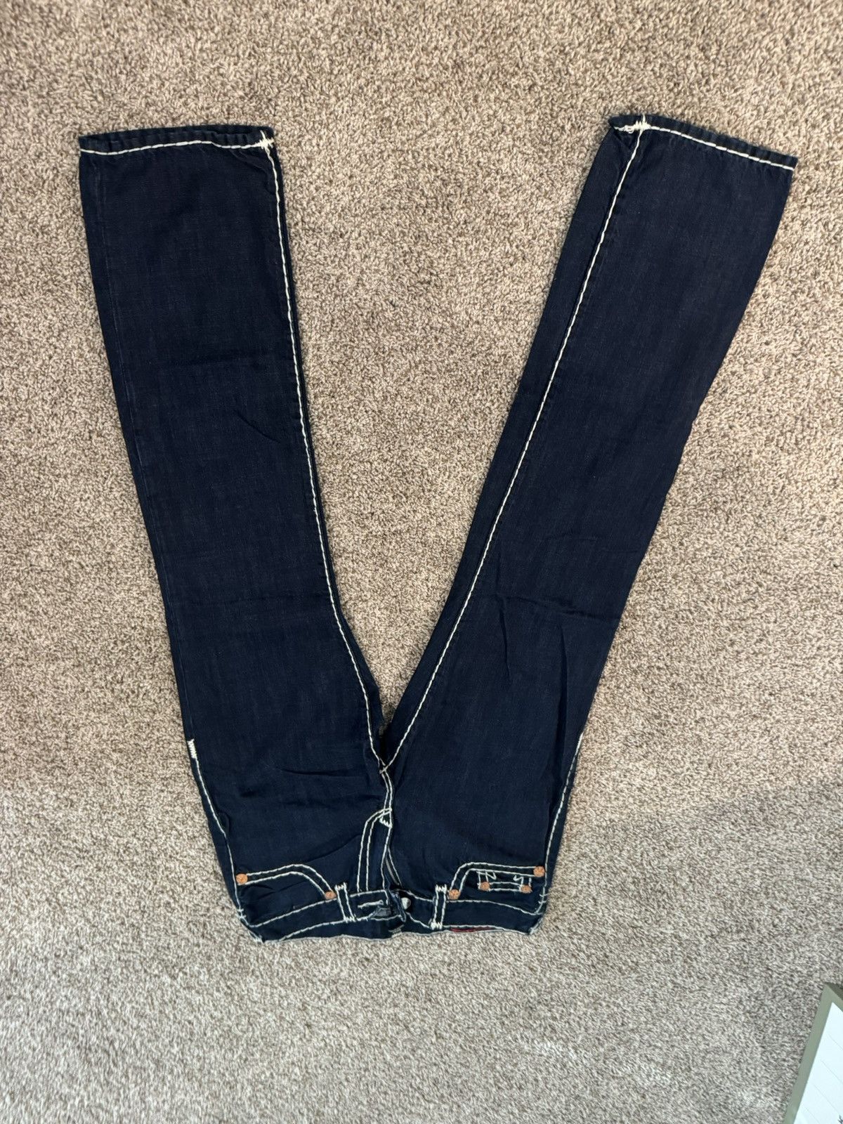True Religion True Religion Ricky Relaxed Straight Jeans Size US 33 - 1 Thumbnail