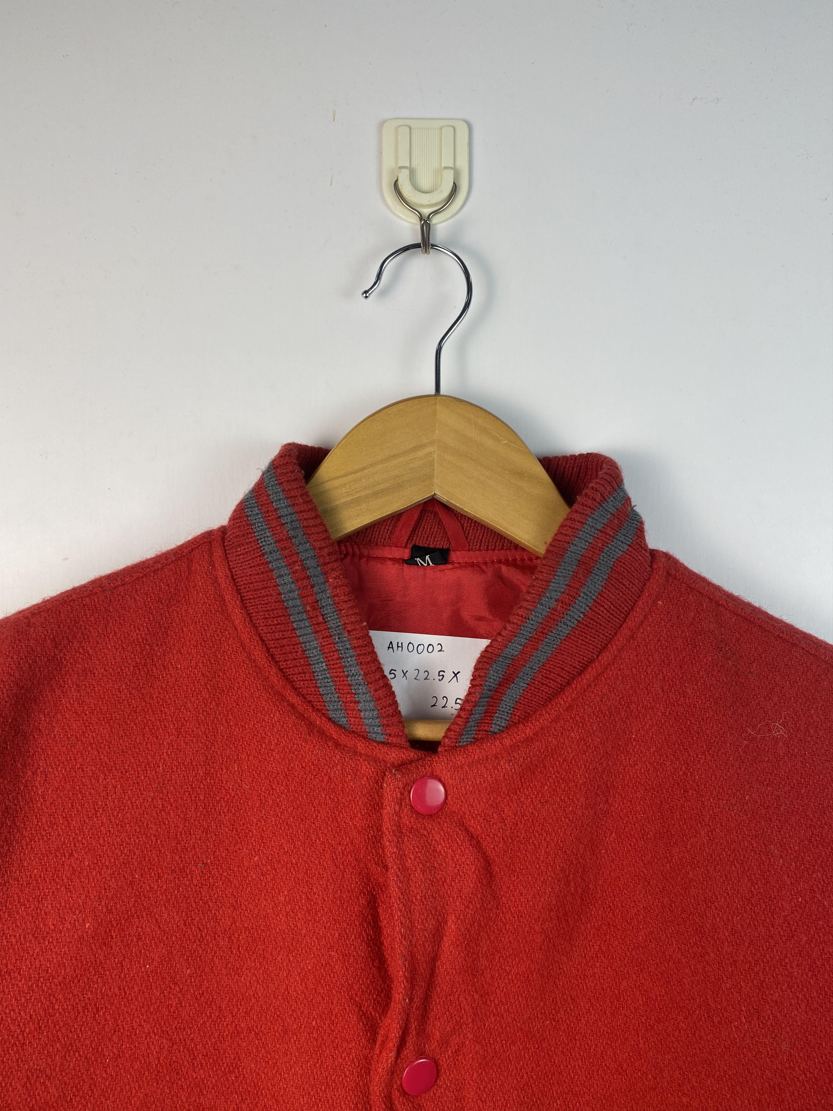 Japanese Brand Vintage Japanese Brand Button Up Wool Varsity Jacket AH0002 Size US M / EU 48-50 / 2 - 2 Thumbnail