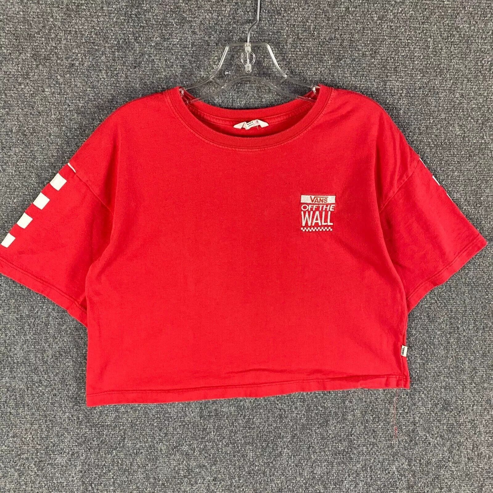 Vans Vans Top Women's XS Short Sleeve Crop Crew Neck Extra Small Size XS / US 0-2 / IT 36-38 - 1 Thumbnail