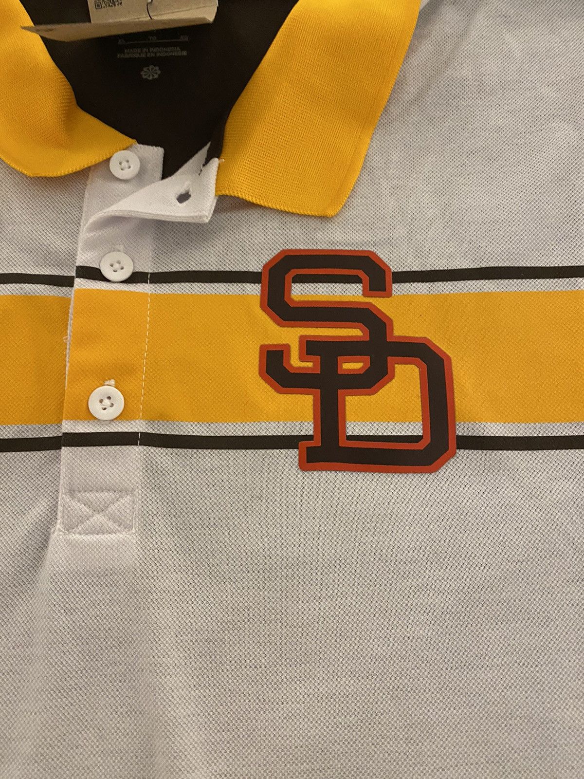 Nike Nike San Diego Padres Rewind Stripe Polo NWT XL Size US XL / EU 56 / 4 - 10 Thumbnail