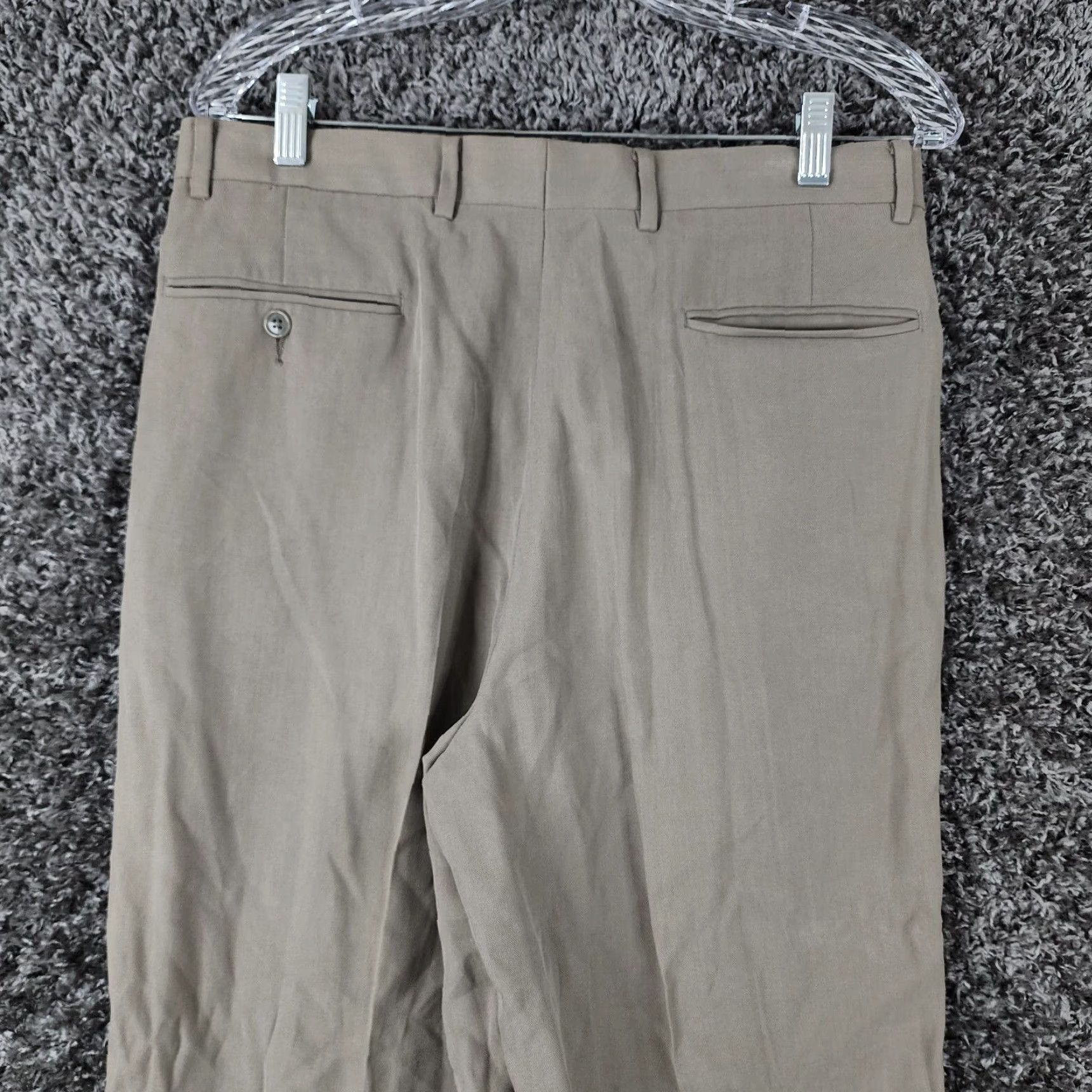 Pierre Cardin Pierre Cardin Mens Beige Silk Dress Pants 33 Regular Mens Size US 33 - 7 Thumbnail