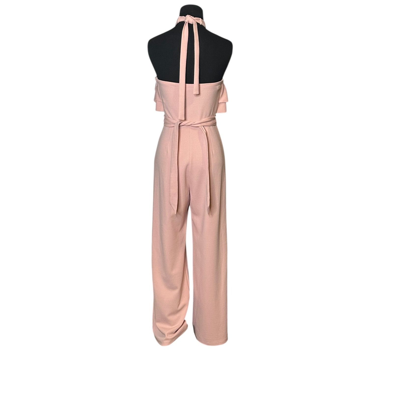 Anthropologie Avec les Filles halter neck ruffled jumpsuit size 2 Size 26" / US 2 / IT 38 - 9 Thumbnail
