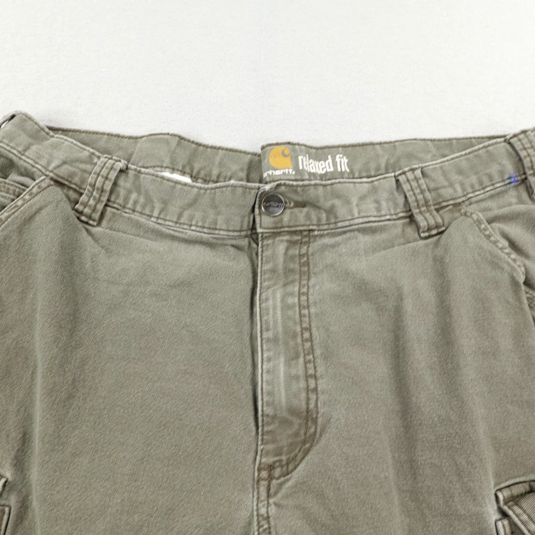 Carhartt Carhartt Cargo Shorts Men's 38 Green Relaxed Fit Canvas Workwear 10-inch Inseam Size US 38 / EU 54 - 2 Thumbnail