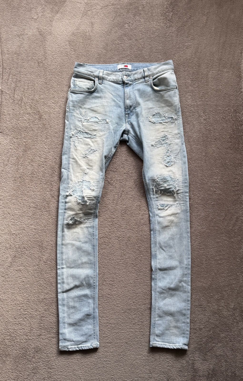 If Six Was Nine Tommy Hilfiger Lewis Hamilton Y2K distressed Jean Amiri Vibe Size US 30 / EU 46 - 1 Thumbnail