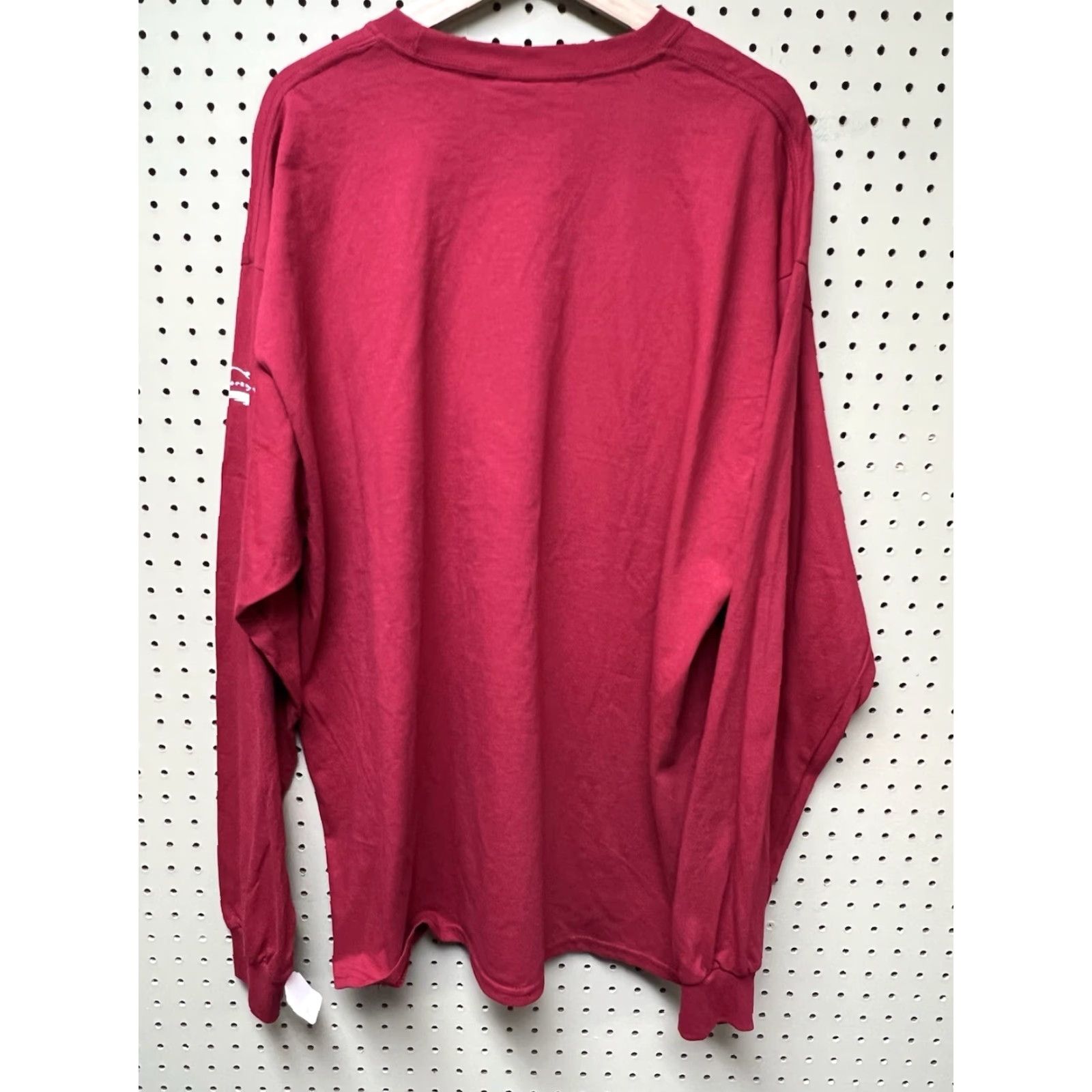 Vintage New 2XL Vermont Pond Hockey Championships Red Long T-shirt MV Sport Crew Neck Men Classic Cotton Sleeve Graphic Print VT Hockey Sports Mens 2XL Size US XXL / EU 58 / 5 - 2 Thumbnail