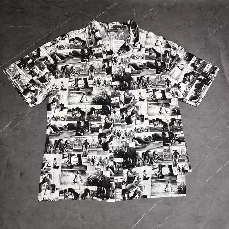 Balenciaga size 31 Yoga Short Sleeve Shirt