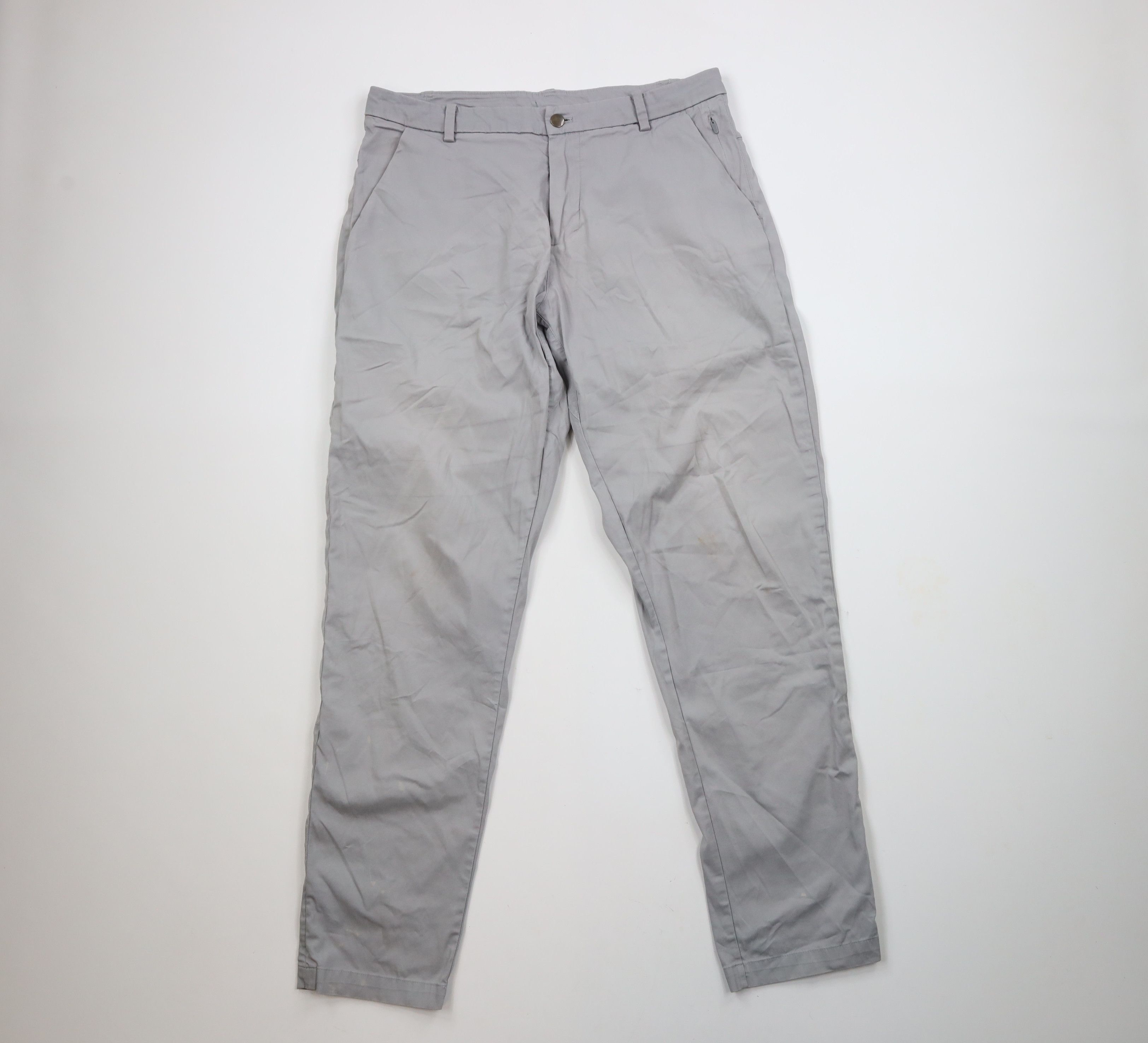 Lululemon × Vintage Lululemon Thrashed Stretch Commission Chino Pants Light Gray Size US 34 / EU 50 - 1 Thumbnail