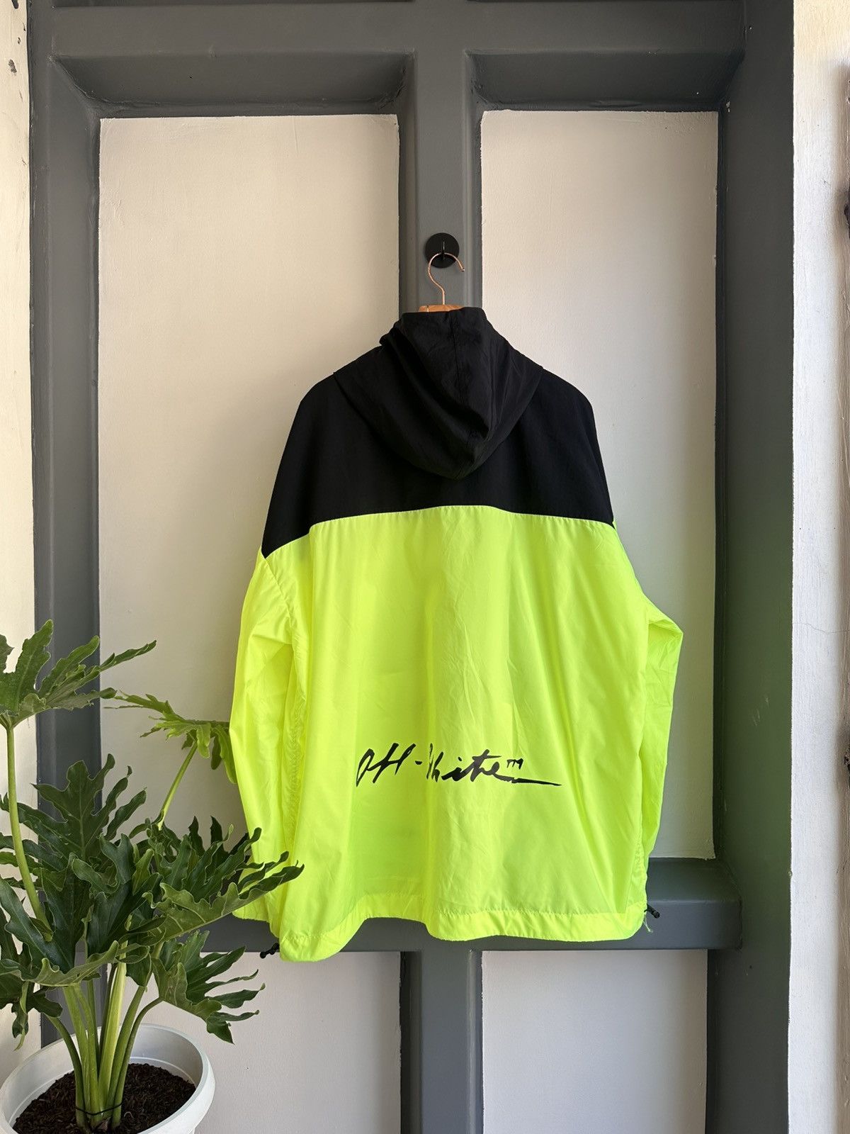 Off-White Off white oversized nylon windbreaker Size US S / EU 44-46 / 1 - 5 Thumbnail