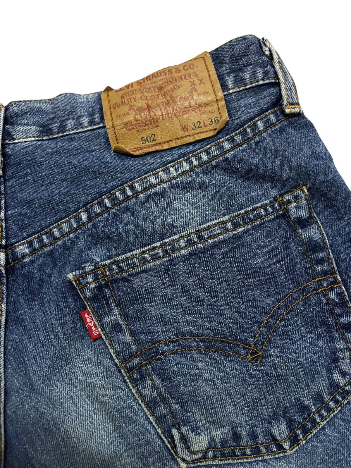 Levi's Vtg 90s Levis Japan 502 Big E Selvedge Jeans Size US 30 / EU 46 - 8 Thumbnail