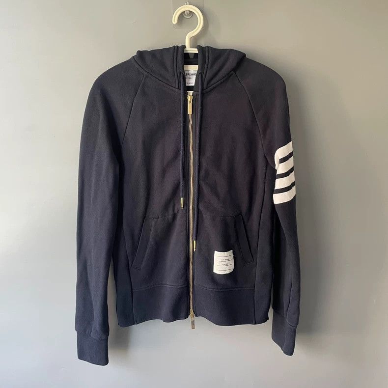 Thom Browne Thom Browne Long sleeve zip hoodie Size US L / EU 52-54 / 3 - 1 Thumbnail