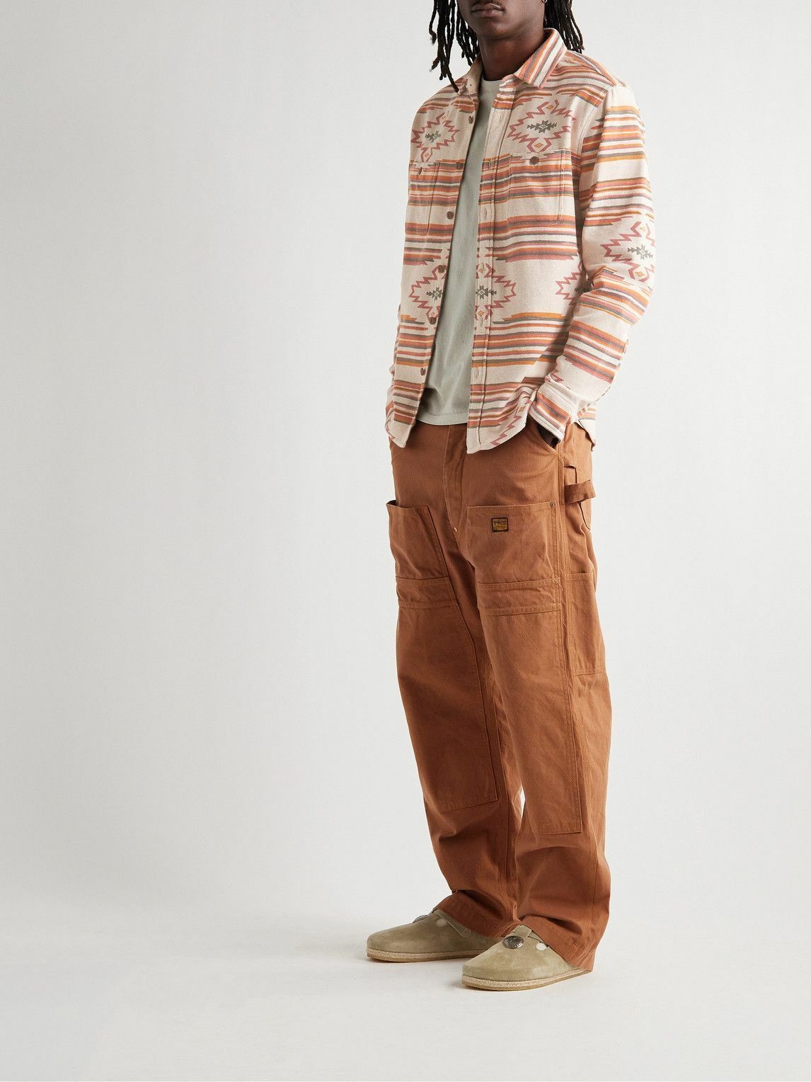 Faherty Faherty Good Feather Knit Alpine Shirt Button Aztec Size US S / EU 44-46 / 1 - 1 Thumbnail