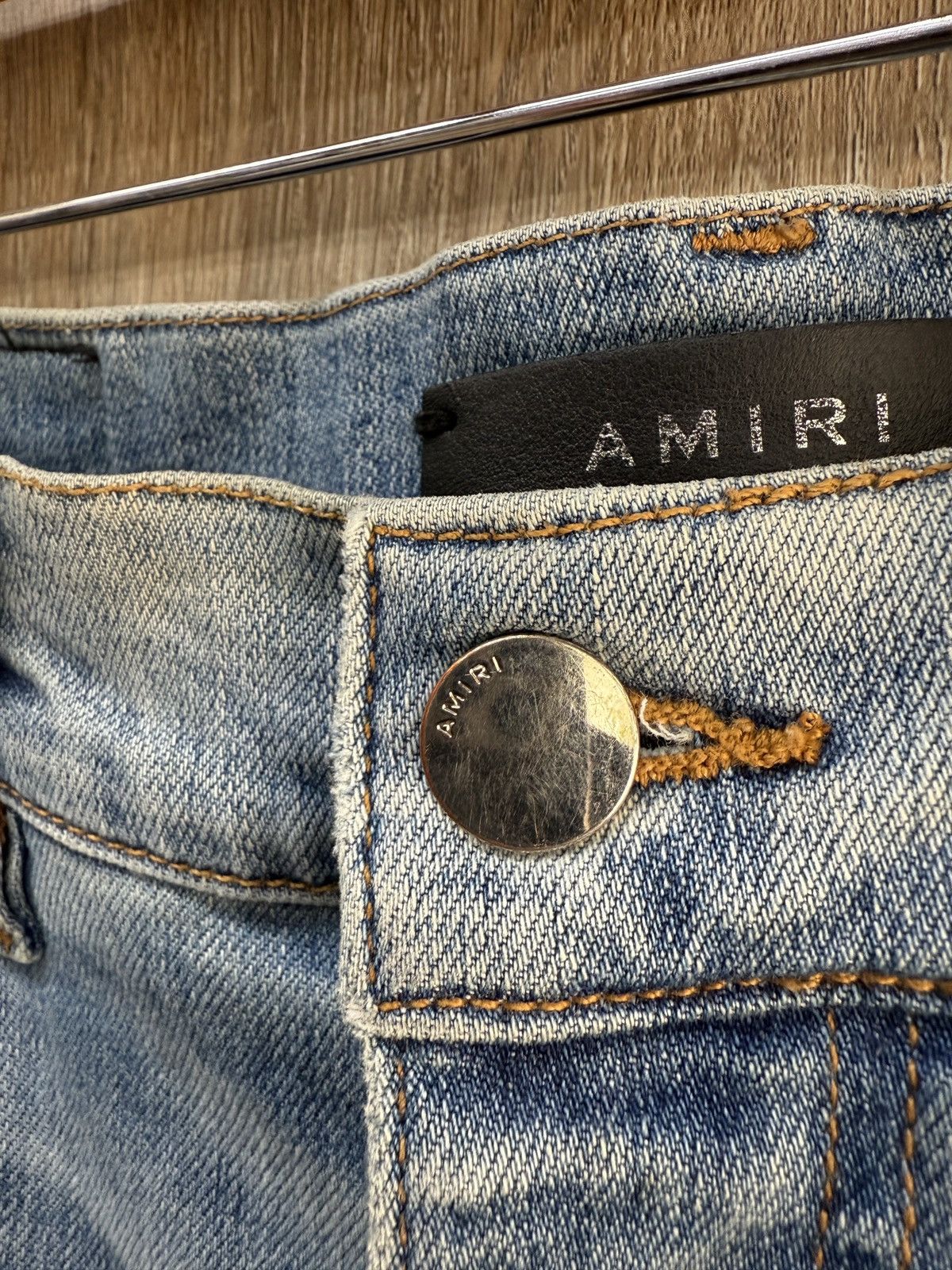 Amiri Amiri White Stripe Jeans Size US 33 - 11 Thumbnail