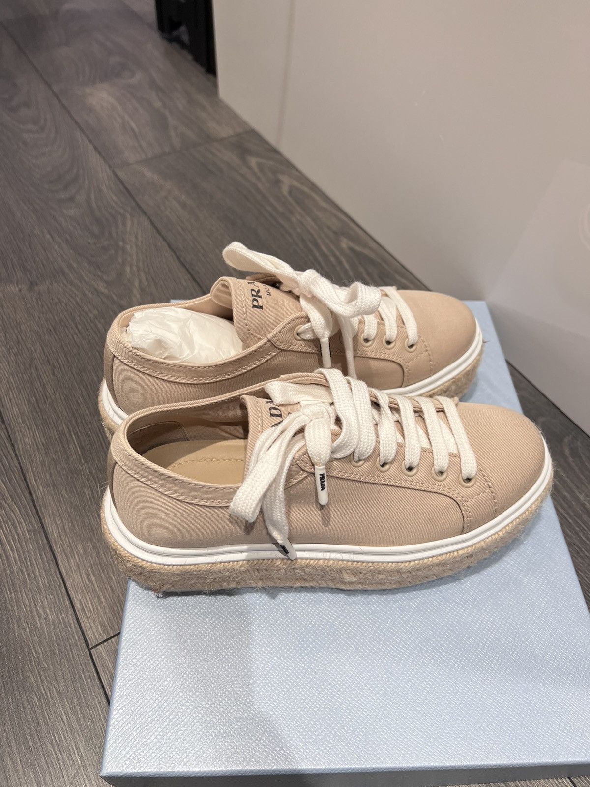 Prada Women’s espadrille platform Size US 4.5 / IT 34.5 - 2 Thumbnail