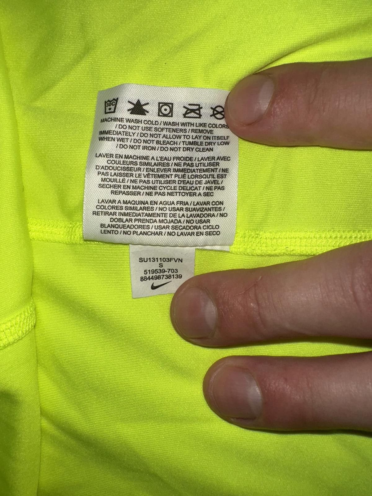 Nike Nike Mens Legacy SS Volt Training Top Size US S / EU 44-46 / 1 - 7 Thumbnail