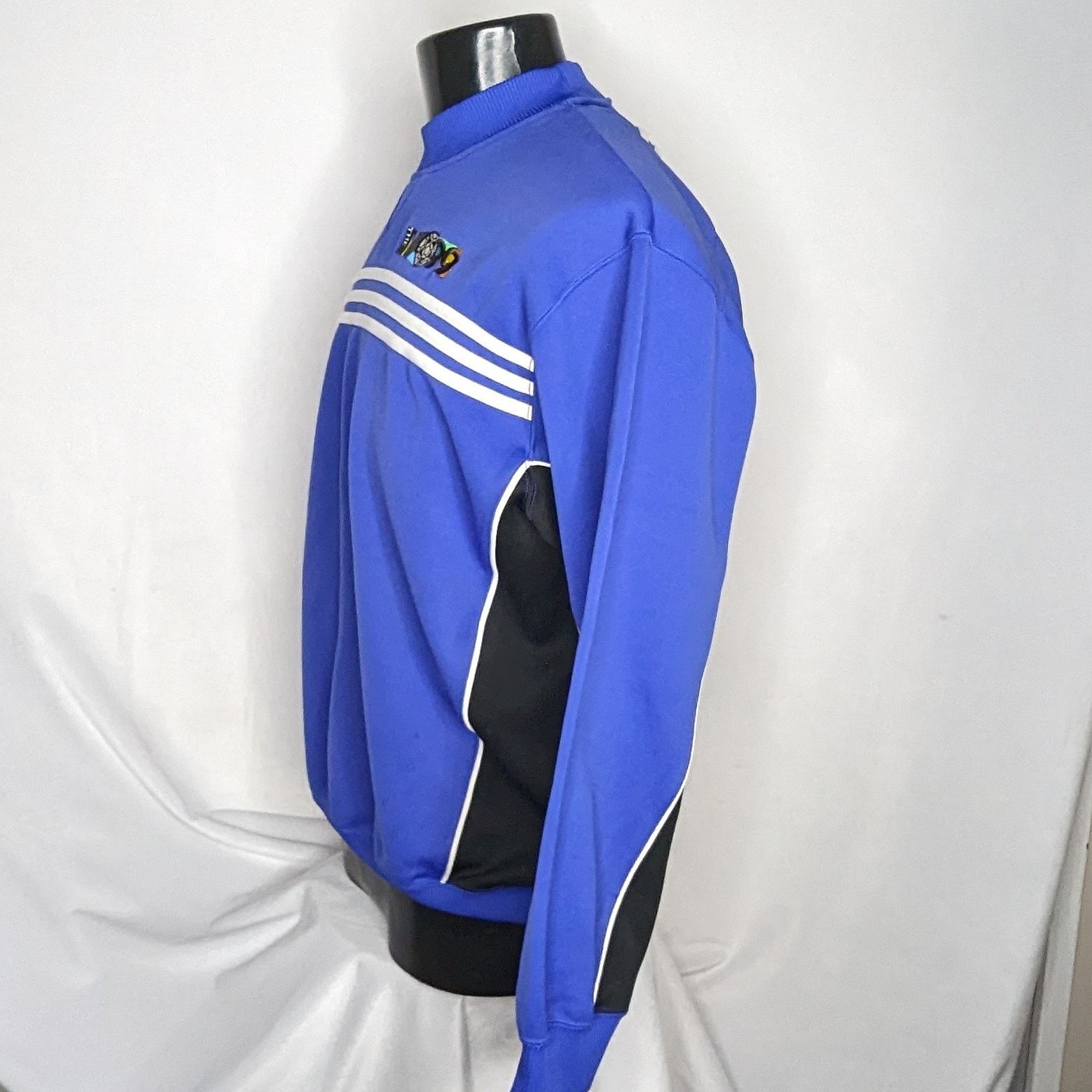 Adidas Adidas Soccer Pullover Sweater Men's Large Blue Athletic Size US L / EU 52-54 / 3 - 2 Thumbnail