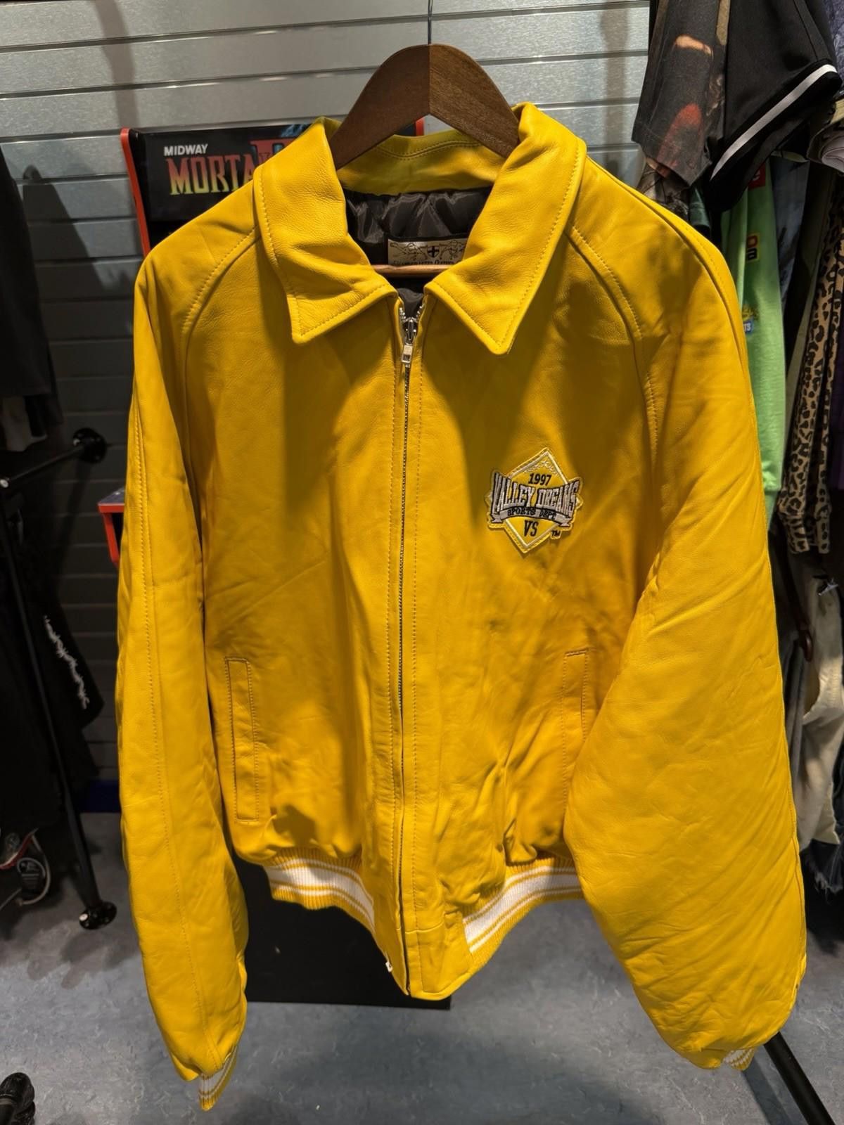 Other ValeLives Valley Leather Jacket Yellow Rare Release Size XL Size US XL / EU 56 / 4 - 1 Thumbnail
