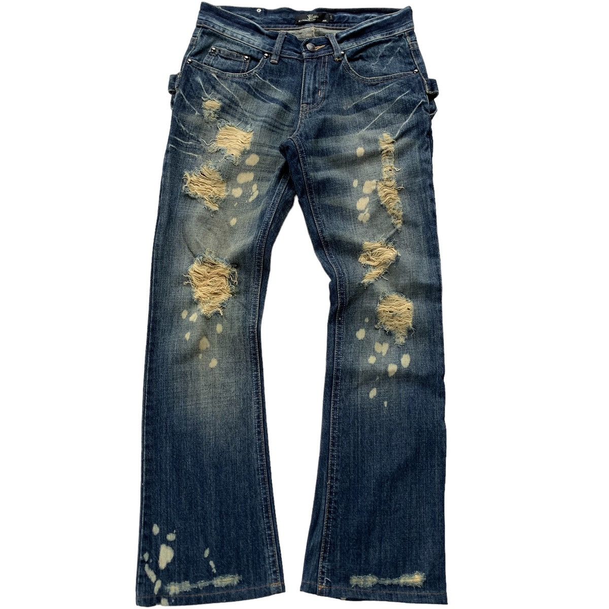 パンツ Japanese label 00s MIDAS9 damage Jeans If Six Was Nine × Japanese Brand Japanese Midas Double Waist