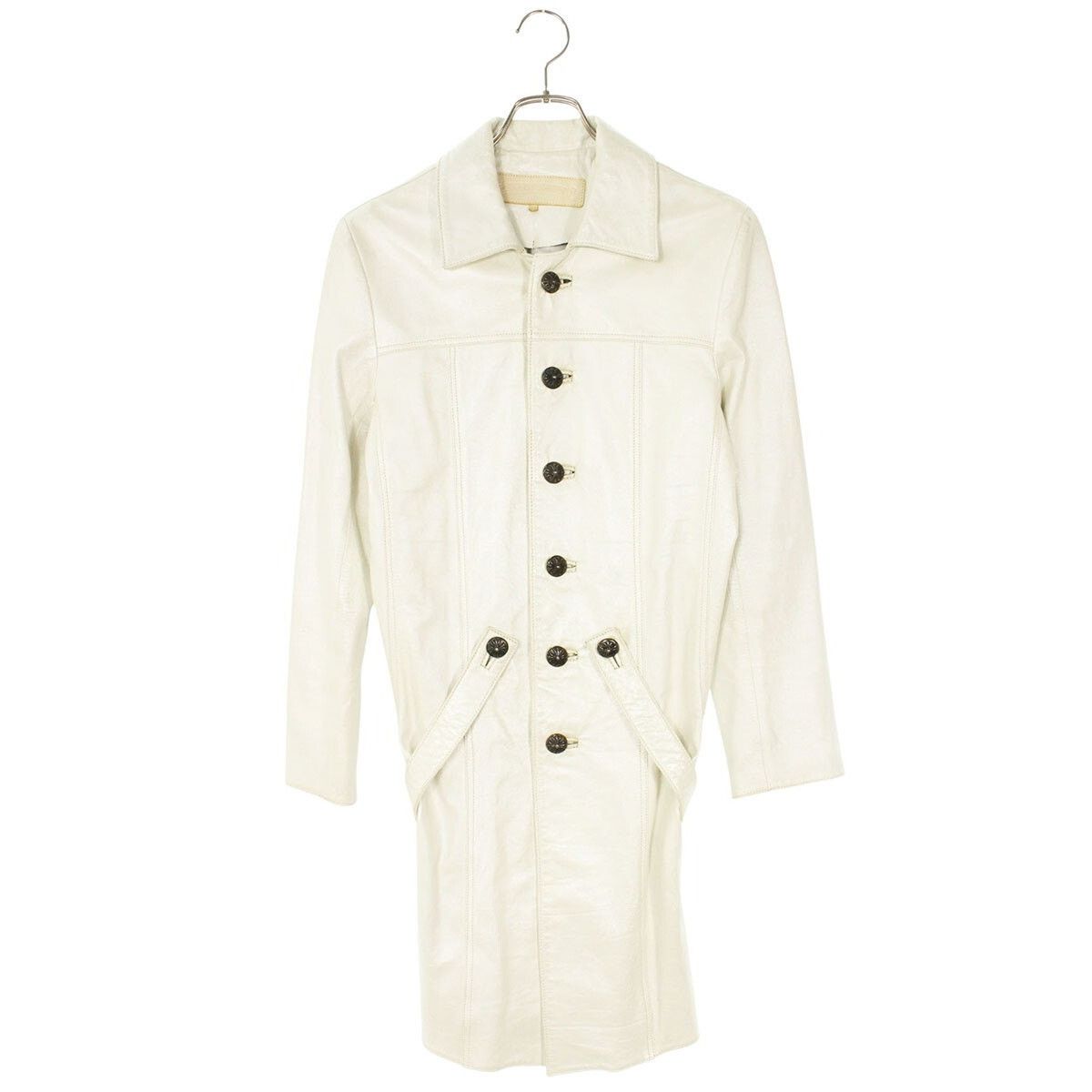 Chrome Hearts Chrome Hearts Cross Ball Button Leather Coat Size US M / EU 48-50 / 2 - 1 Thumbnail