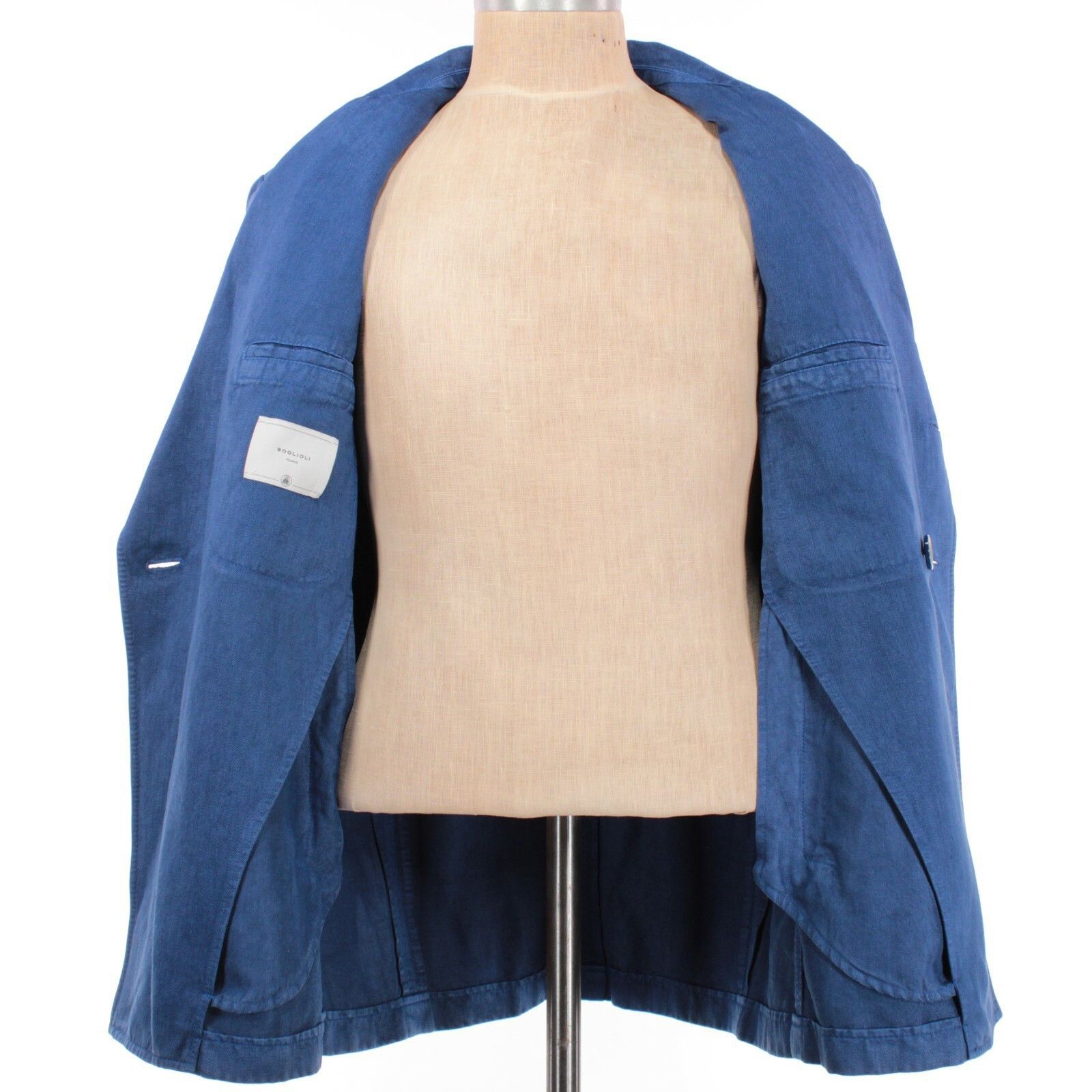 Boglioli Boglioli Coat Size S US In Blue Linen Blend Size US S / EU 44-46 / 1 - 7 Thumbnail
