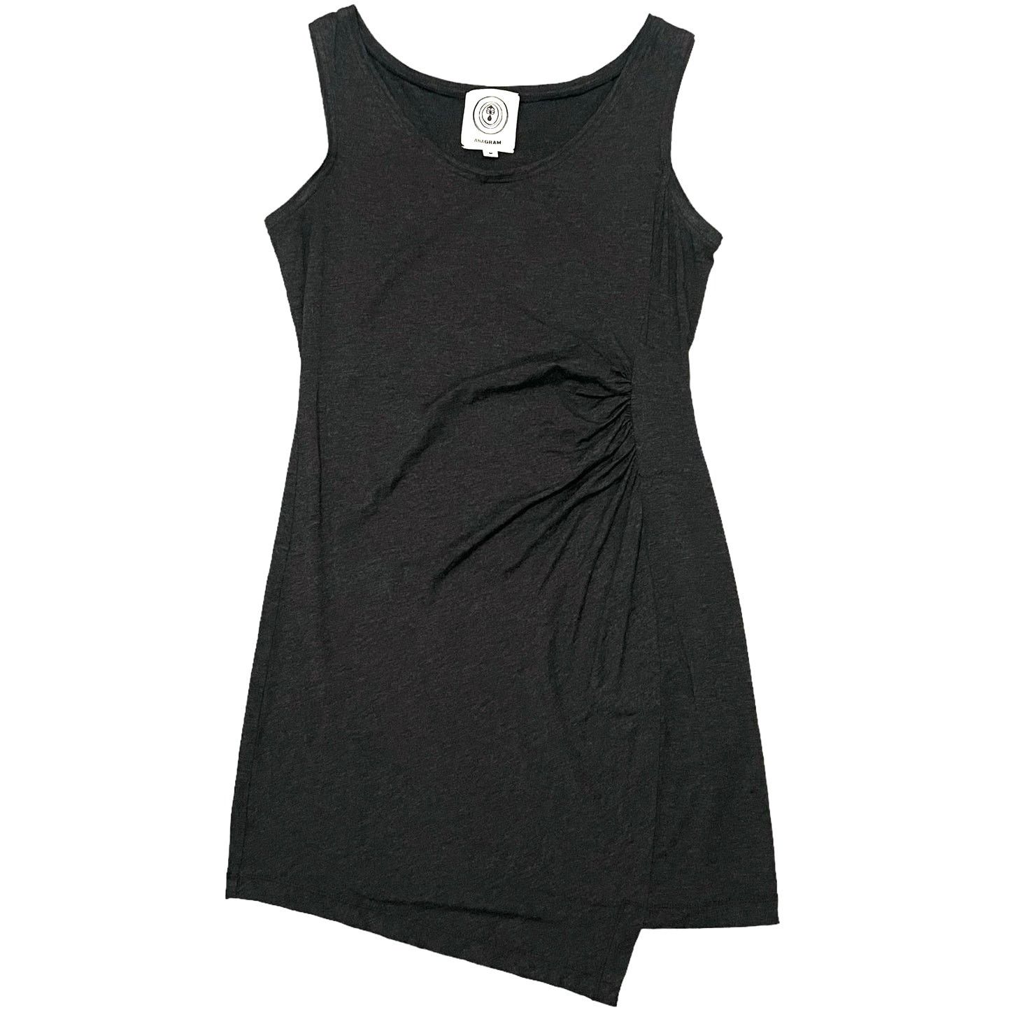 Gary Graham Anagram Jersey Sleeveless Mini Dress Gray Asymmetric Medium Size M / US 6-8 / IT 42-44 - 1 Thumbnail