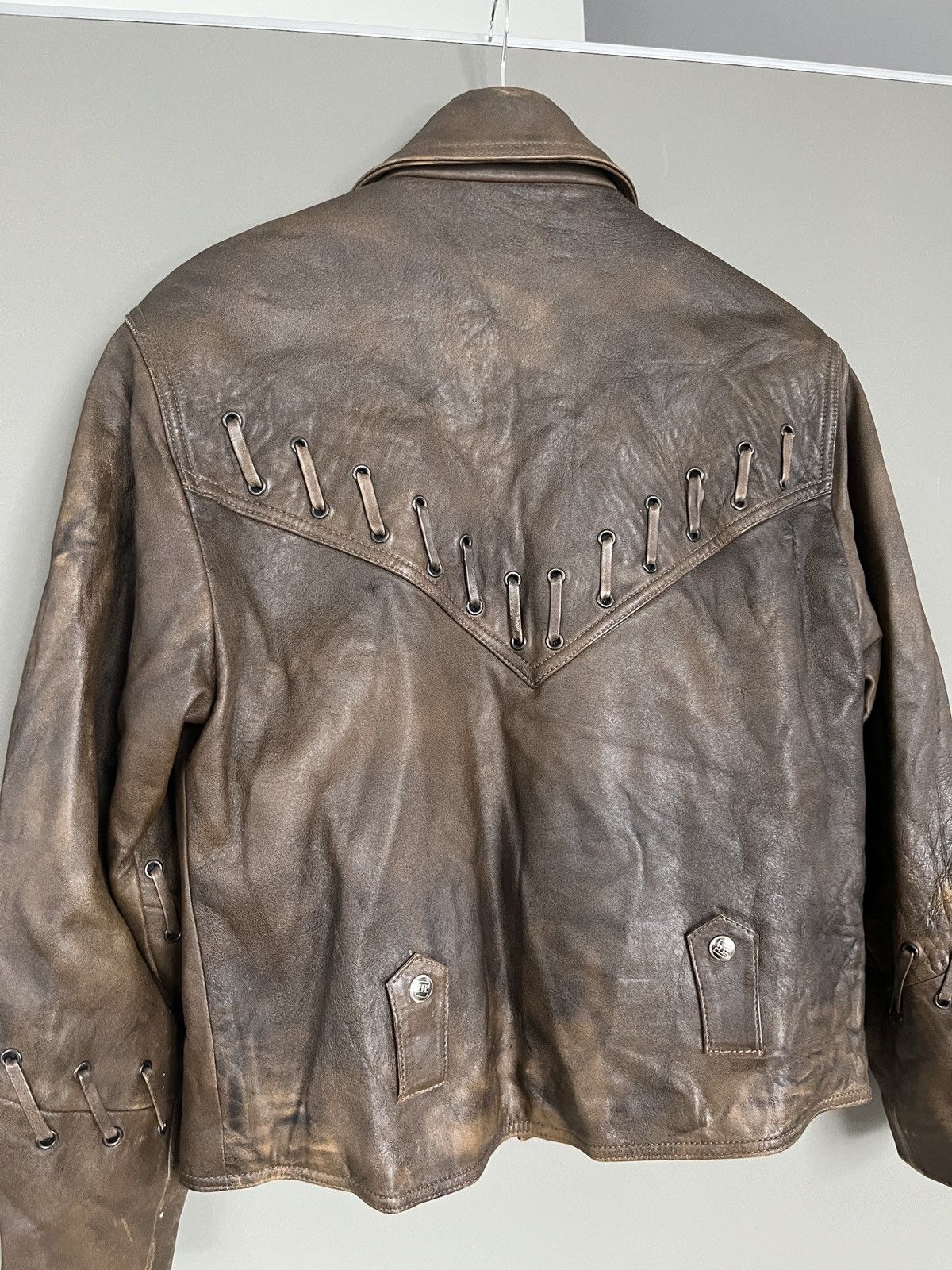 Leather × Vintage Harro Vintage Leather Biker Western Style Jacket Size US M / EU 48-50 / 2 - 13 Thumbnail
