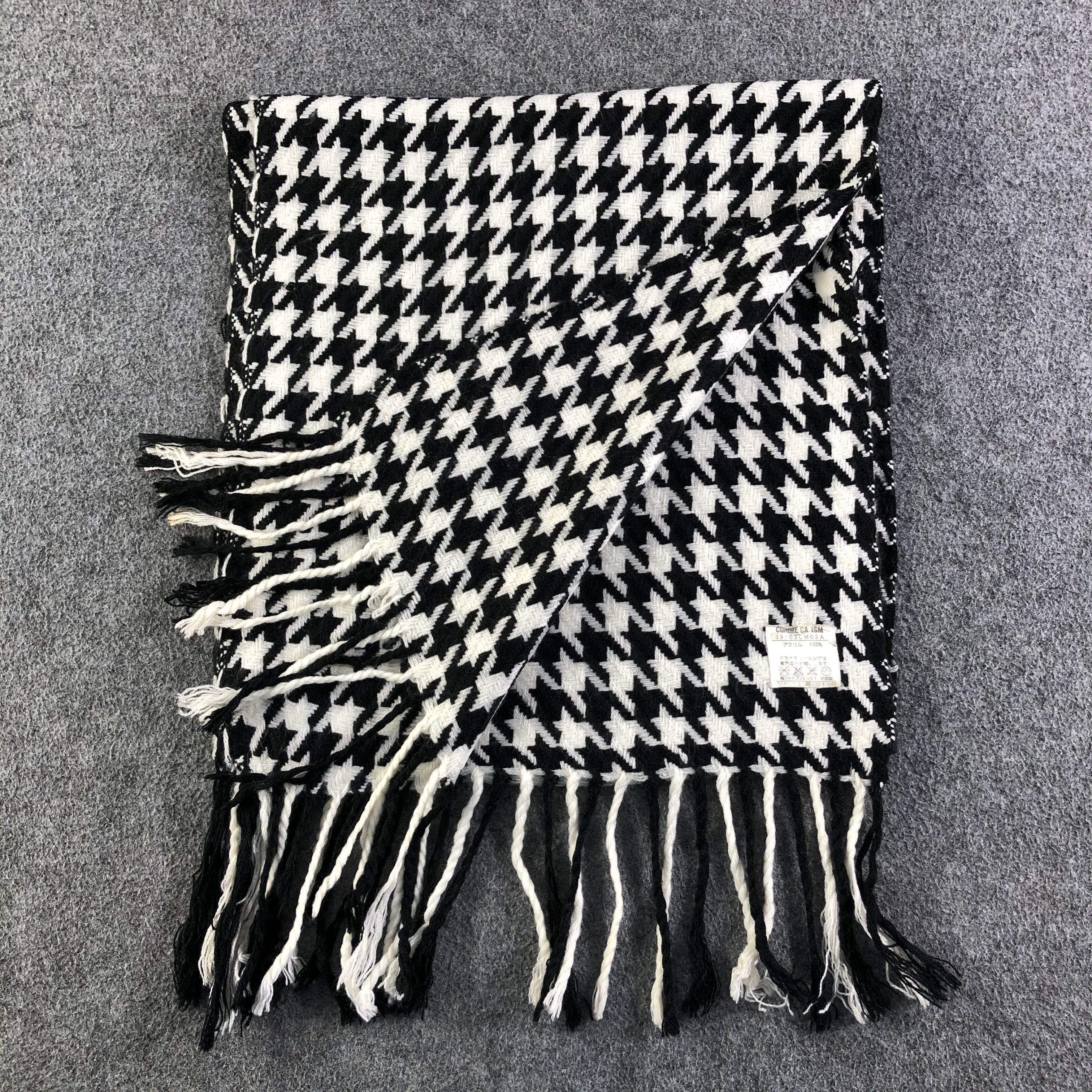 Comme Ca Ism Comme Ca Ism Houndstooth Scarf / Muffler / Neckwear P002 Size ONE SIZE - 5 Thumbnail