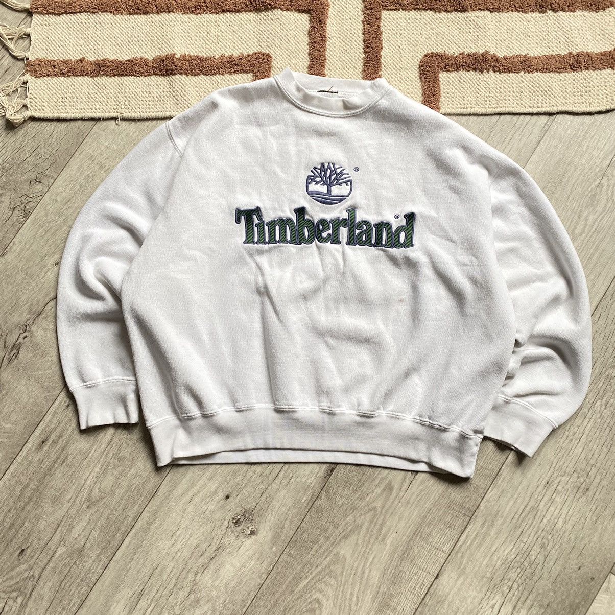 Vintage white Timberland narrowest Sweatshirt