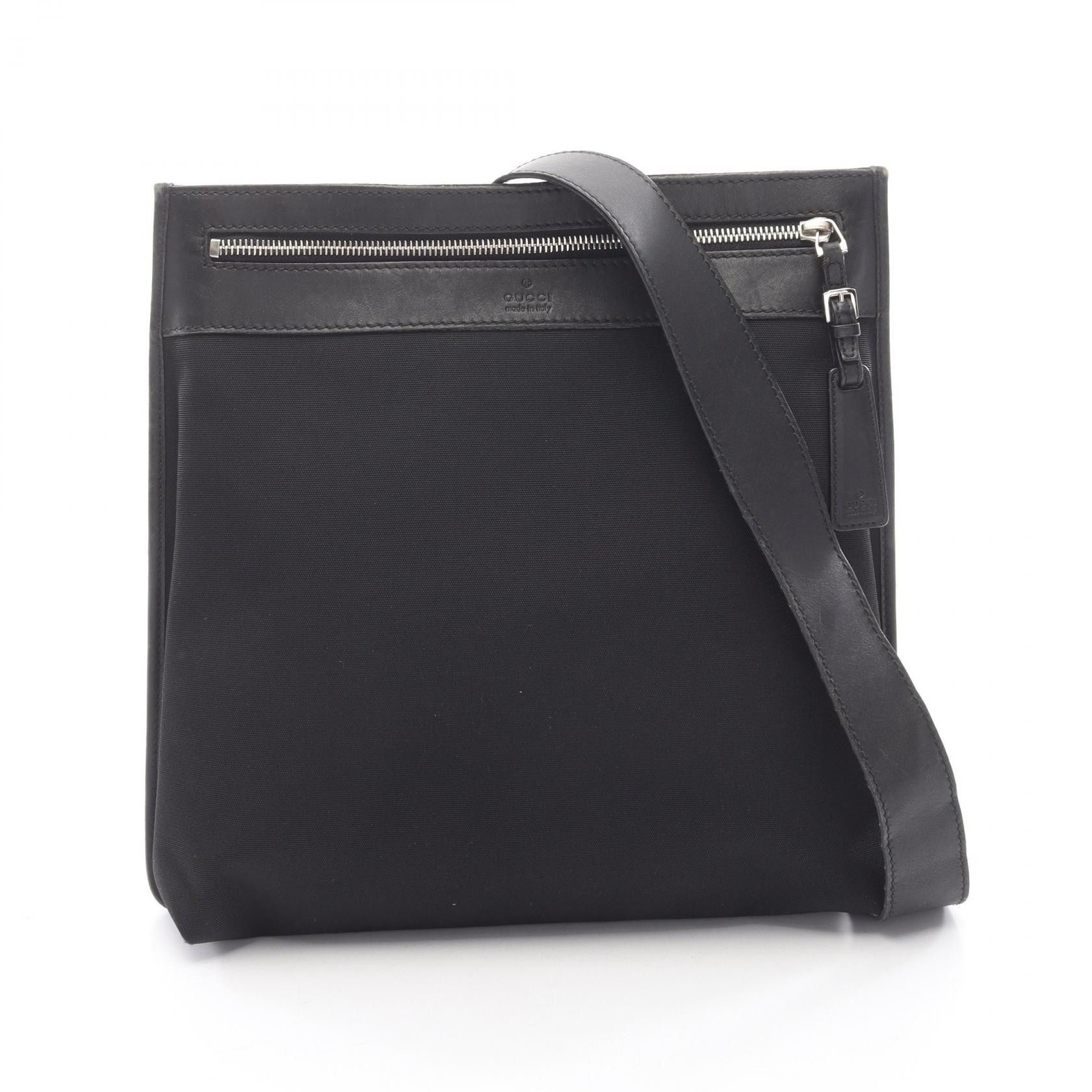 Gucci Gucci Gucci Canvas Leather Shoulder Bag Leather Shoulder Bag 92560 DUTY FREE for USA Size ONE SIZE - 1 Thumbnail