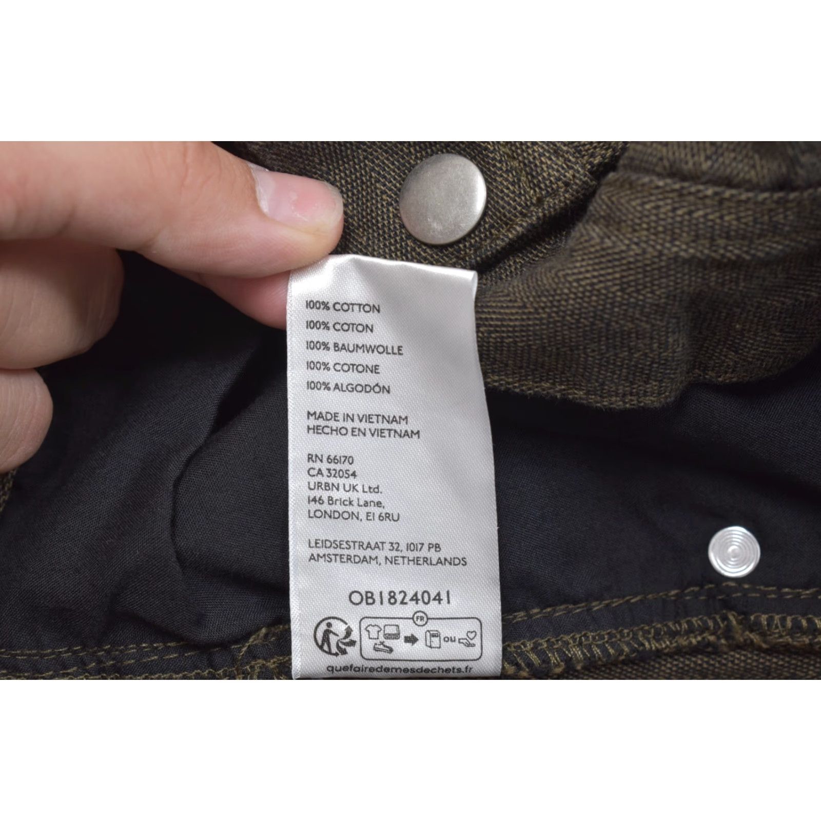 Zippo VINTAGE? No — Standard Cloth Cargo Pants Men 2XL Brown Cotton Herringbone Flat Front Pocket Cargo Pants Regular Inseam 29 in–New With Tags Size US 39 - 7 Thumbnail