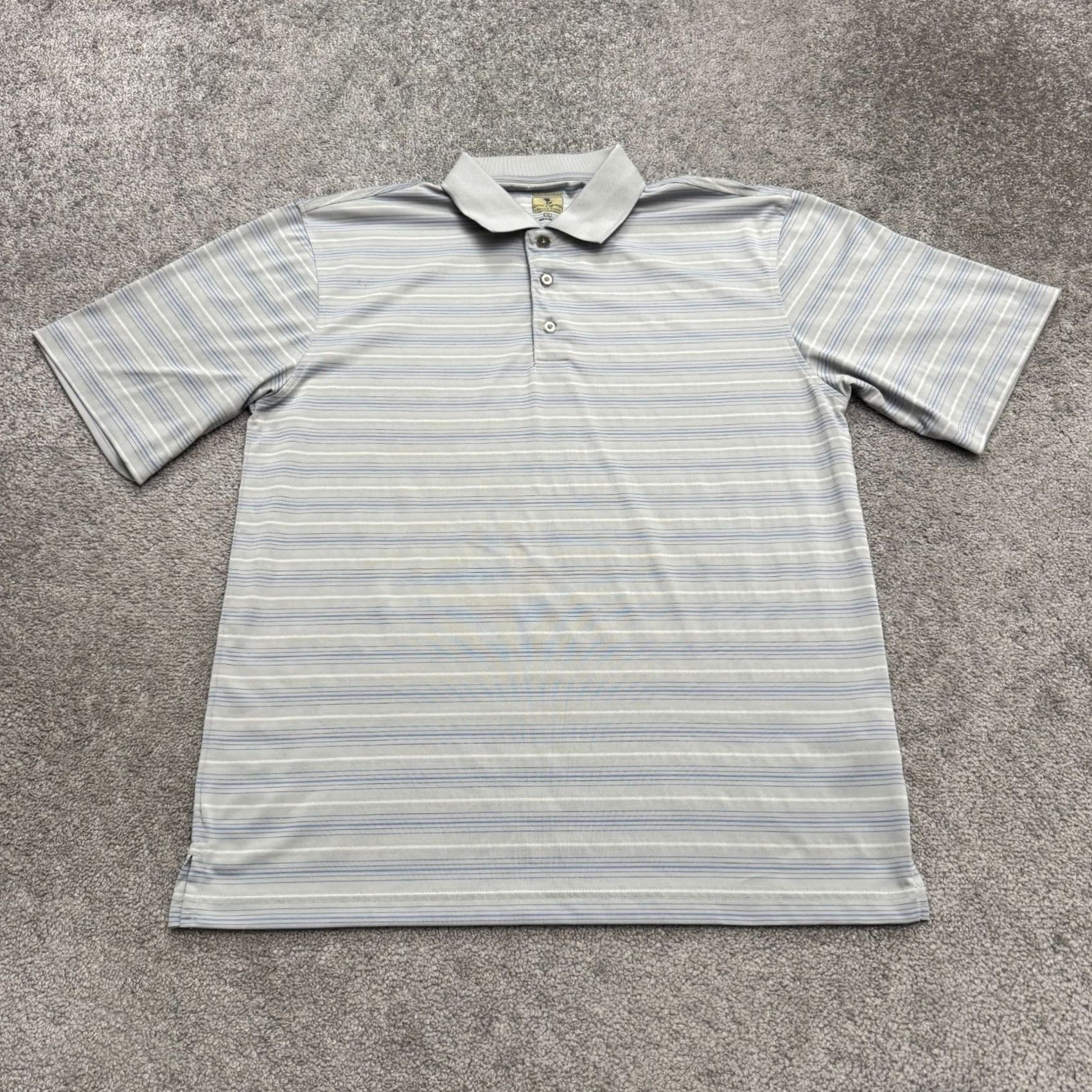 Vintage Lone Cypress Polo Shirt Mens M Blue Striped Luxury Performance Polo Shirt Regular Size M Blue Striped Size US M / EU 48-50 / 2 - 2 Thumbnail