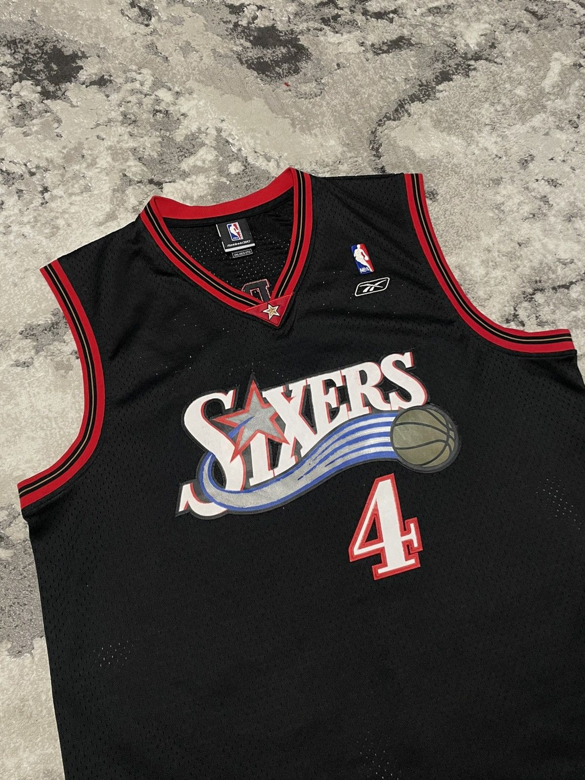 Reebok Vintage Reebok Iguodala Philadelphia Sixers Jersey Supreme Size US XXL / EU 58 / 5 - 5 Thumbnail