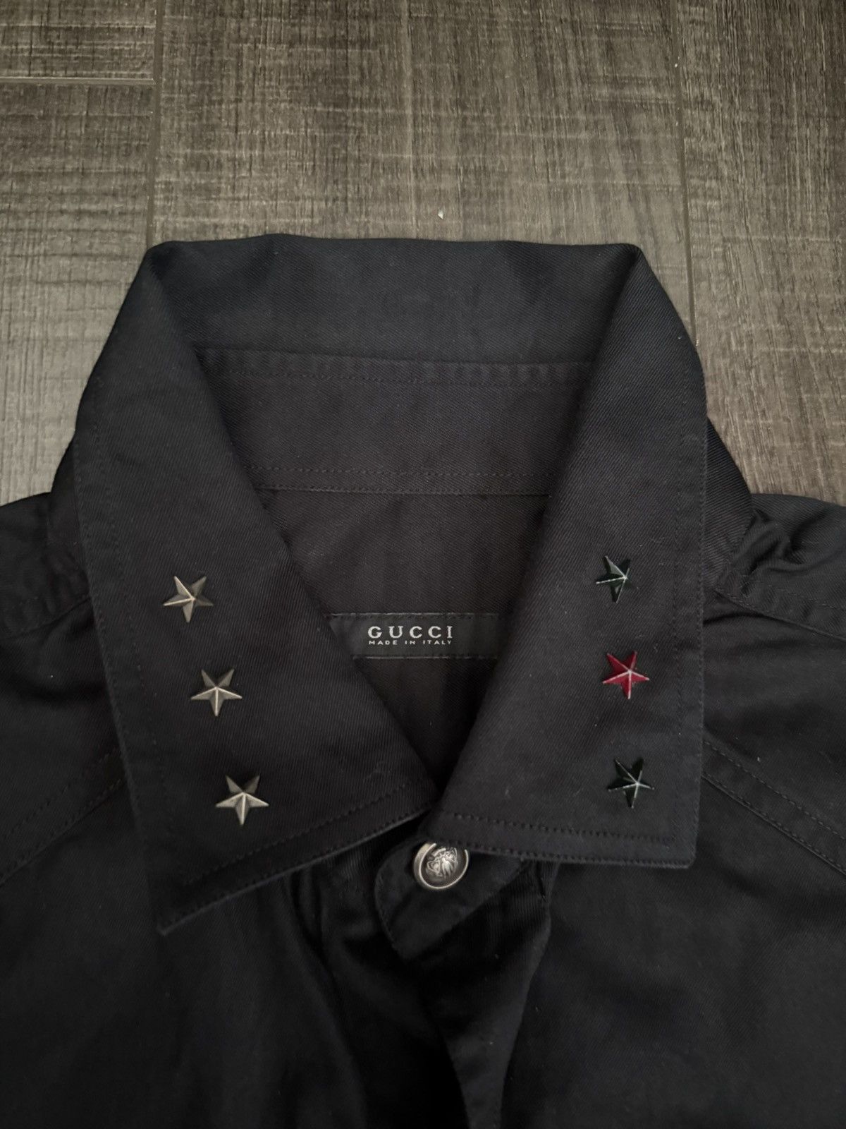 Gucci Gucci Star Studded Collar Button Up Shirt Size US M / EU 48-50 / 2 - 3 Thumbnail