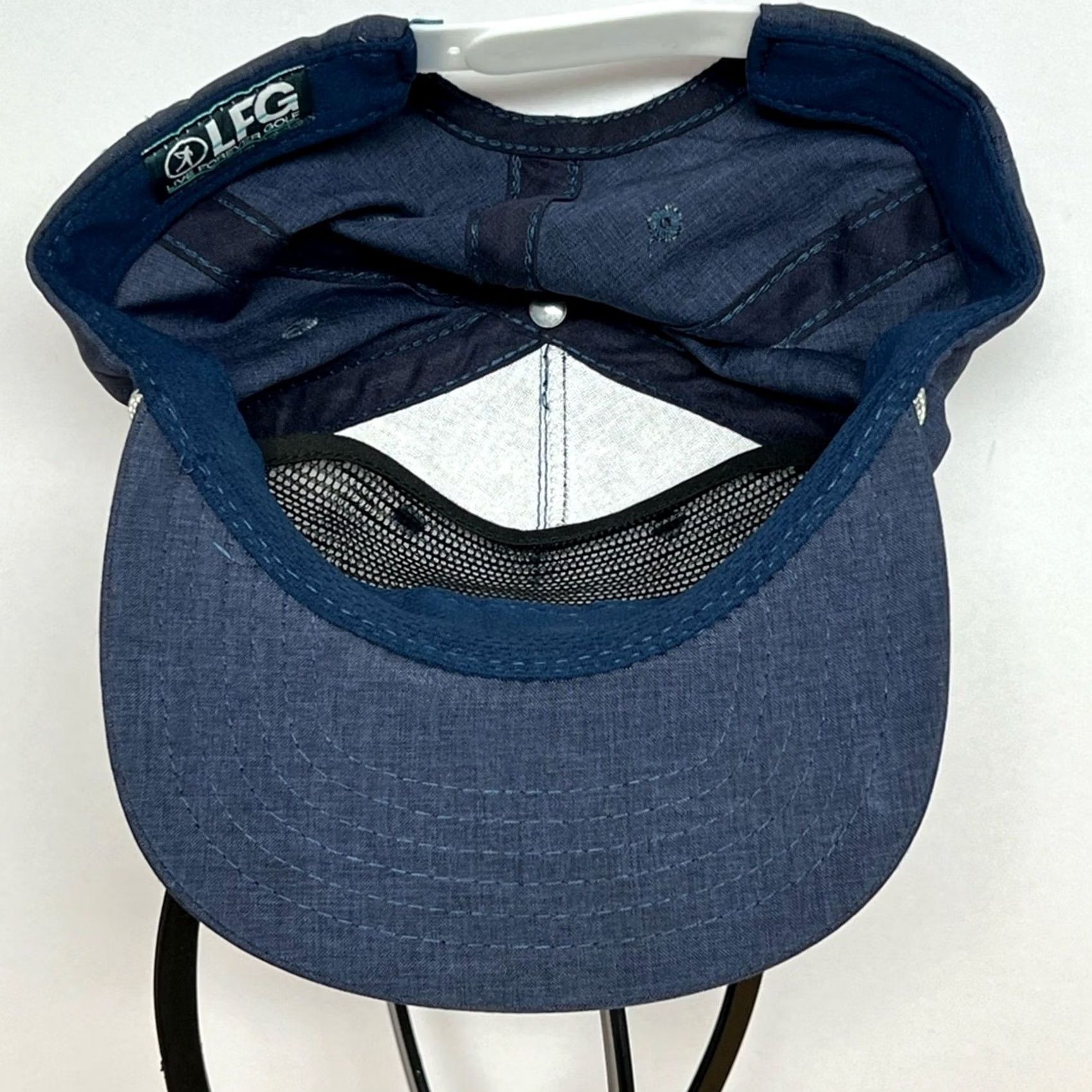 Olive Live Forever Golf LFG Rope Hat The Snap Back Cap Navy Baseball Cap Mens One Size Blue Size ONE SIZE - 5 Thumbnail