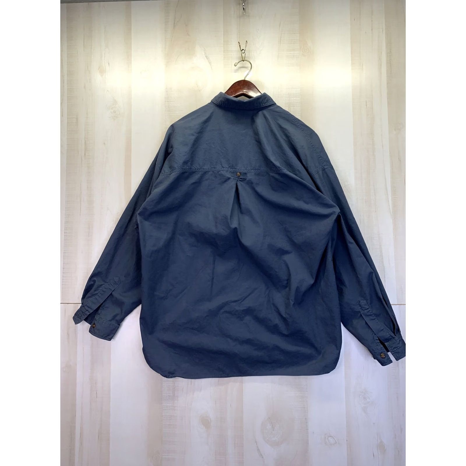 Vintage Vintage Gitano Environmental Patrol Mountain Division Mens Button Up Shirt XL Blue Cotton 1990s Size US XL / EU 56 / 4 - 5 Thumbnail