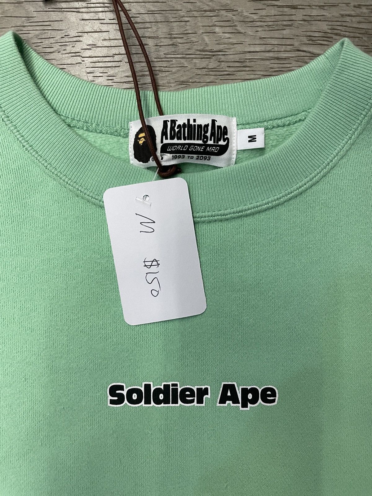 Bape Soldier Ape Crewneck Size US M / EU 48-50 / 2 - 3 Thumbnail