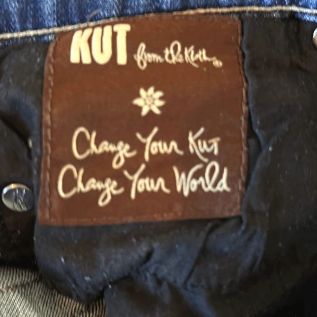 Vintage KUT from the Kloth Catherine Boyfriend Jeans size 12 Womens Blue Flared Size 34" / US 12 / IT 48 - 2 Thumbnail