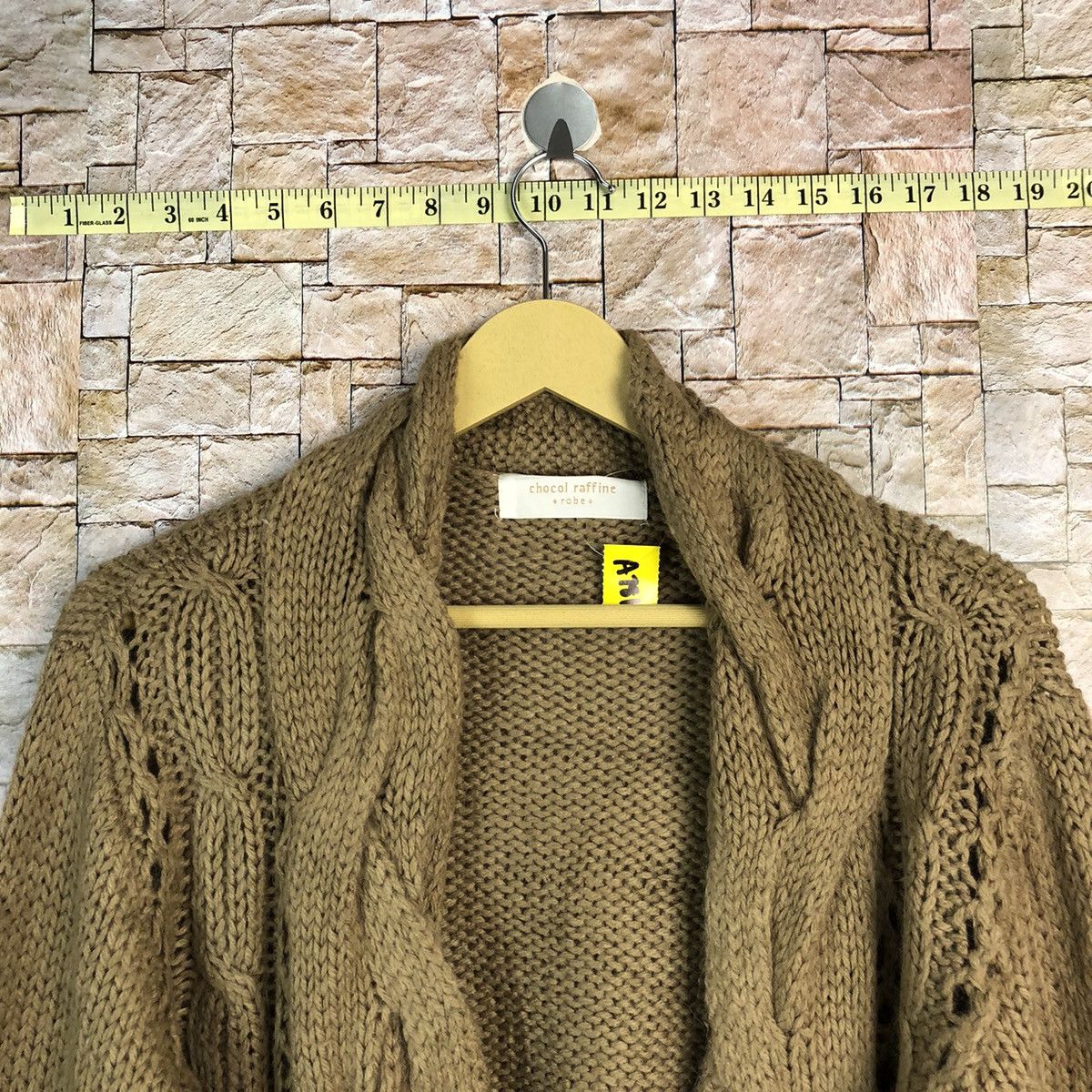 Japanese Brand Chocol Raffine Brown Cardigan knitwear #A781 Size XL / US 12-14 / IT 48-50 - 4 Thumbnail