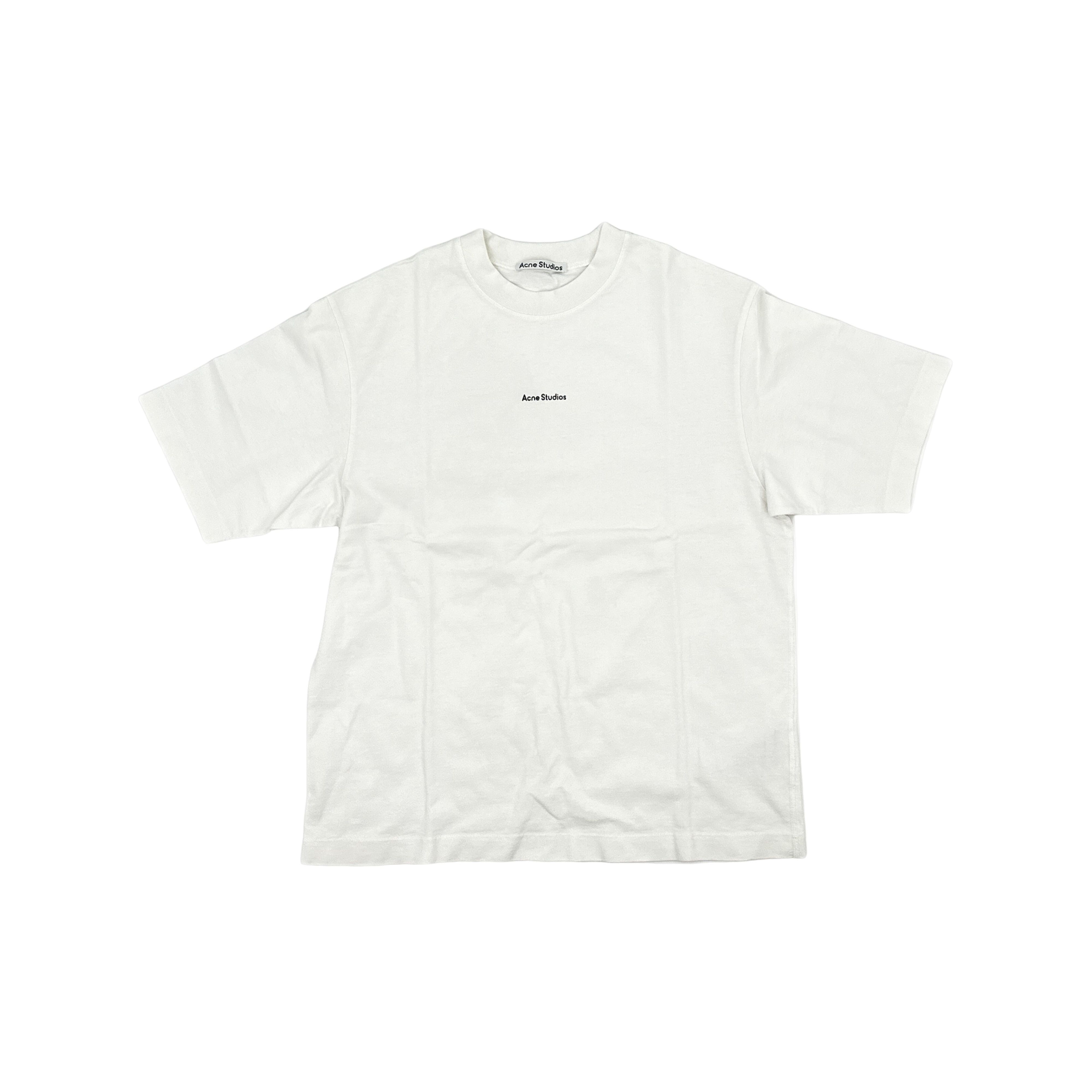 Acne Studios Acne Studios Mini Logo Cotton T-Shirt White M Size US M / EU 48-50 / 2 - 1 Thumbnail