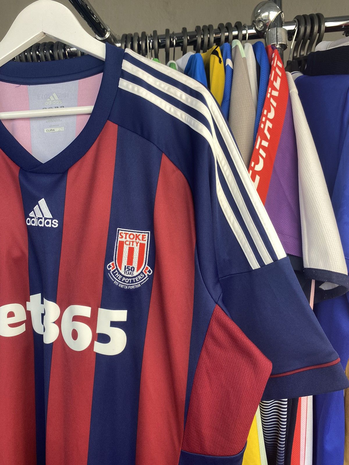 Adidas 2012/13 ADIDAS STOKE CITY AWAY SOCCER FOOTBALL JERSEY SHIRT Size US XXL / EU 58 / 5 - 4 Thumbnail
