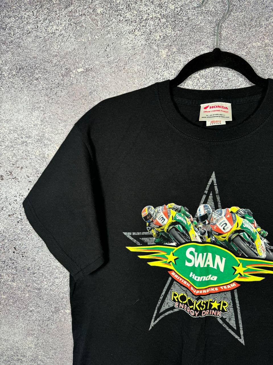 Vintage Vintage 2003 SWAN Honda Motorcycle T-Shirt Men's Large Size US L / EU 52-54 / 3 - 3 Thumbnail