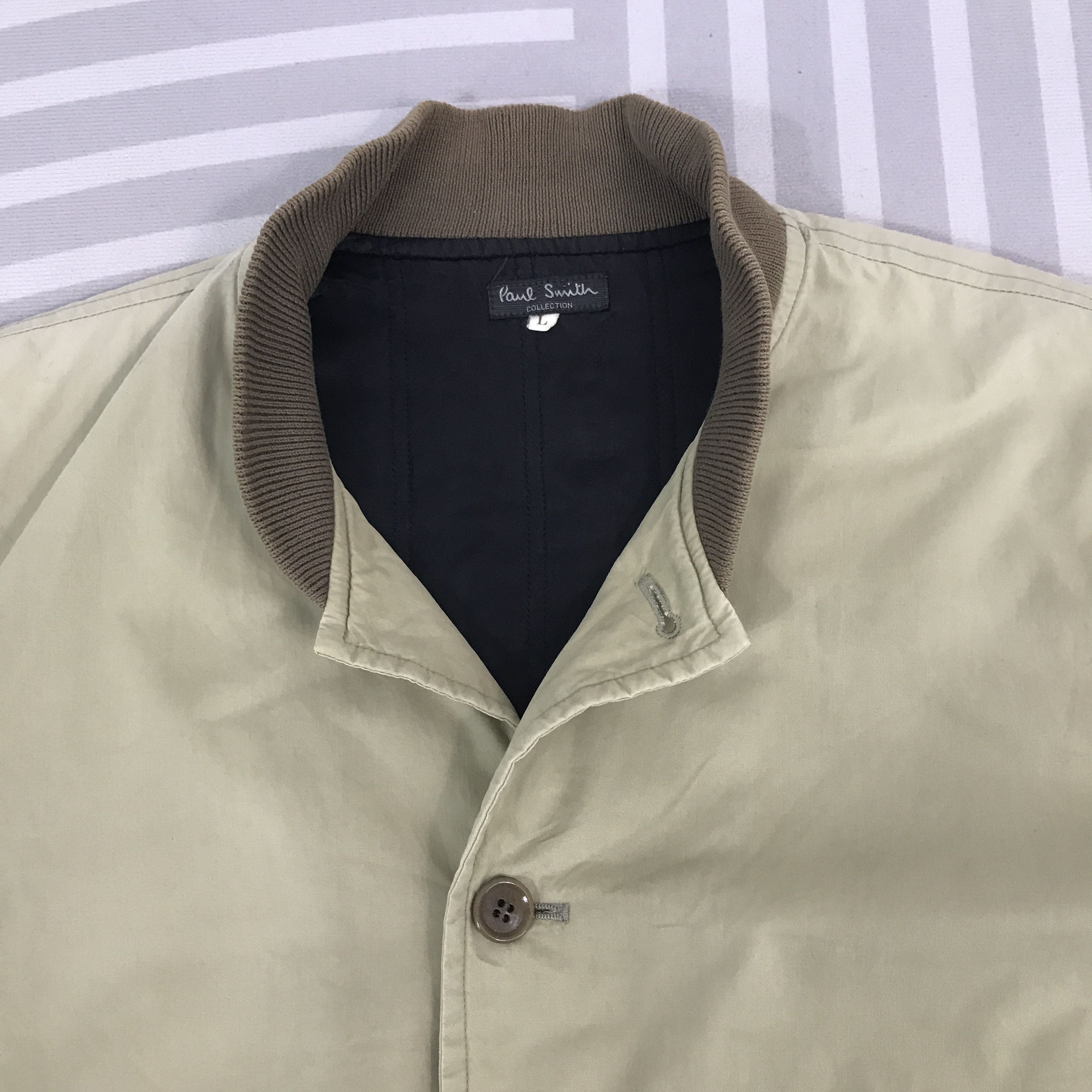 Paul Smith × Vintage Vintage Paul smith Collection Bomber Button Jacket Size US L / EU 52-54 / 3 - 7 Thumbnail