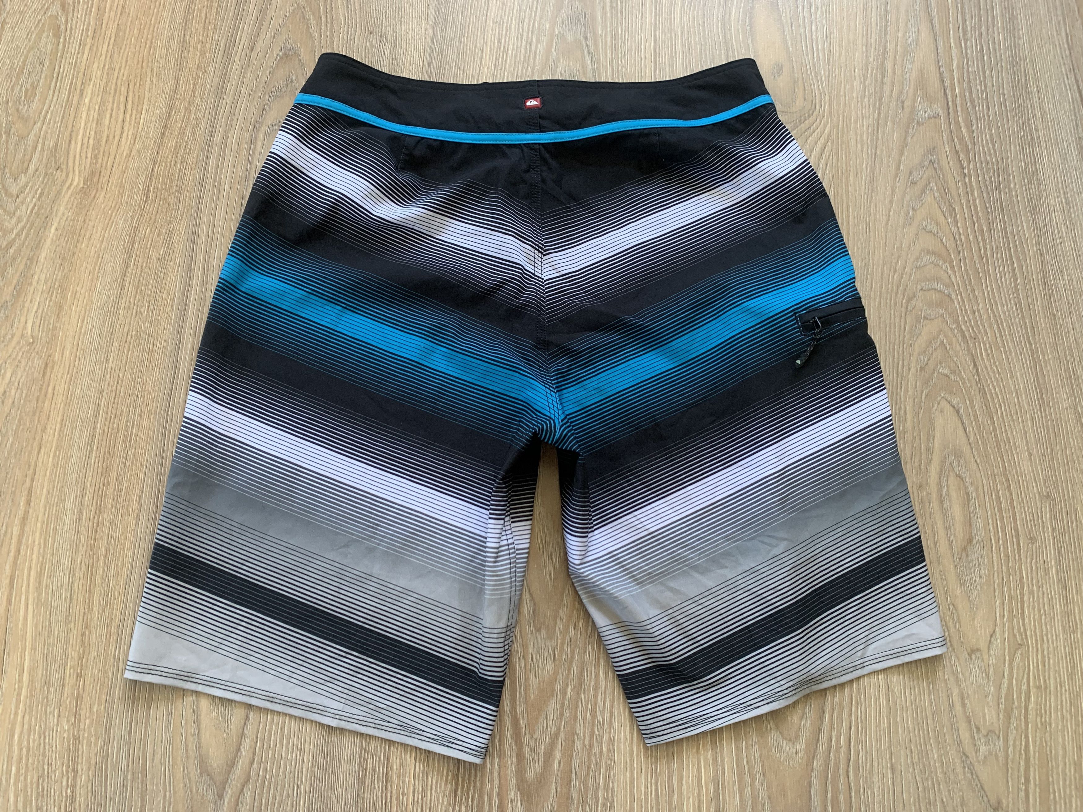 Quicksilver Quiksilver Men Swim Trunks Stripe Board Shorts Size US 33 - 3 Thumbnail