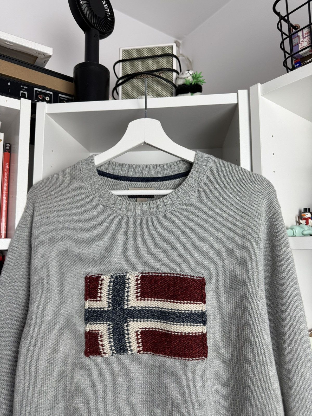 Designer × Napapijri Napapijri flag logo knitted sweater XXL streetwear casual y2k Size US XXL / EU 58 / 5 - 5 Thumbnail