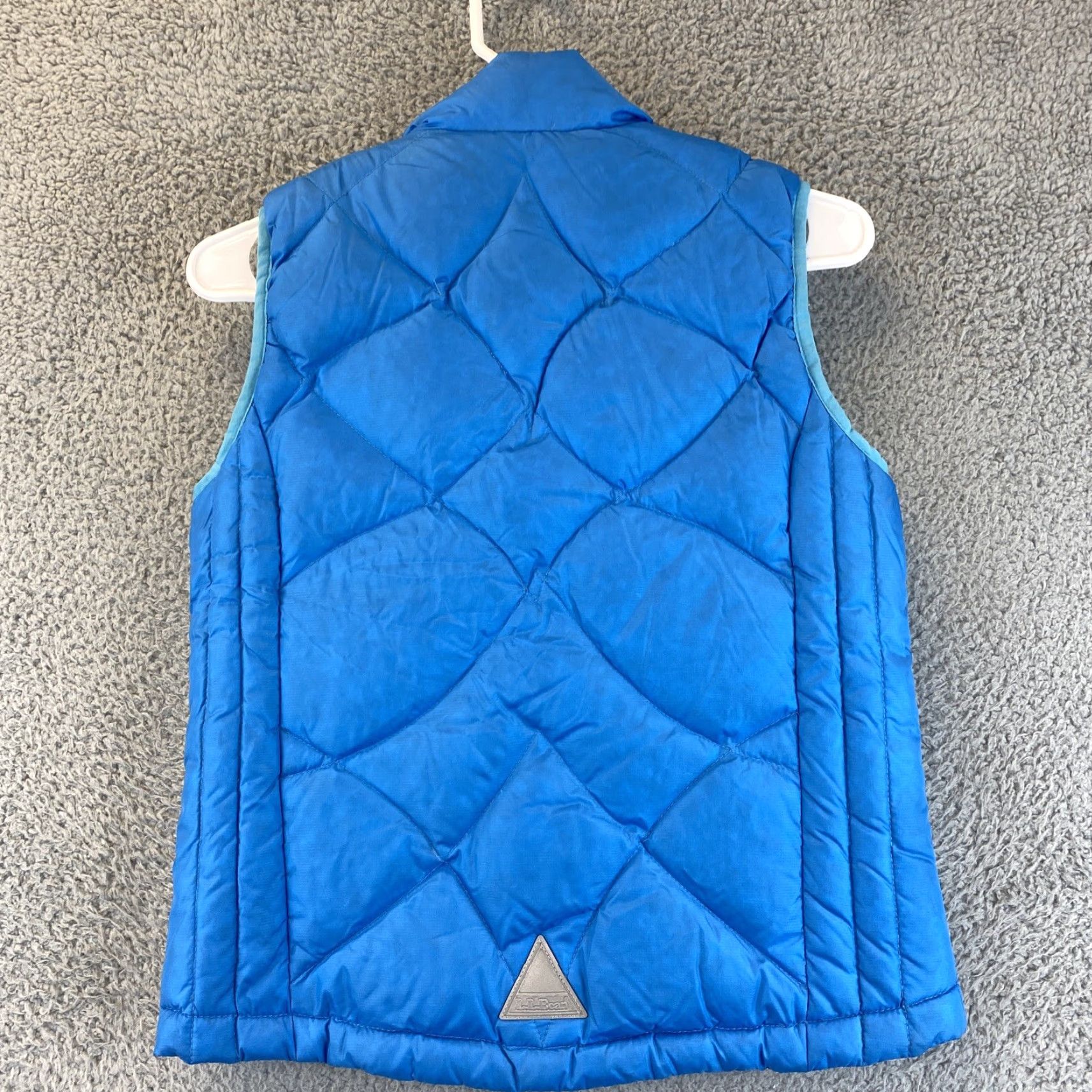 Vintage L.L. Bean Blue Sleeveless Full Zip Polyester Down Vest. M 10-12 Women’s / 50-12 Size M / US 6-8 / IT 42-44 - 7 Thumbnail