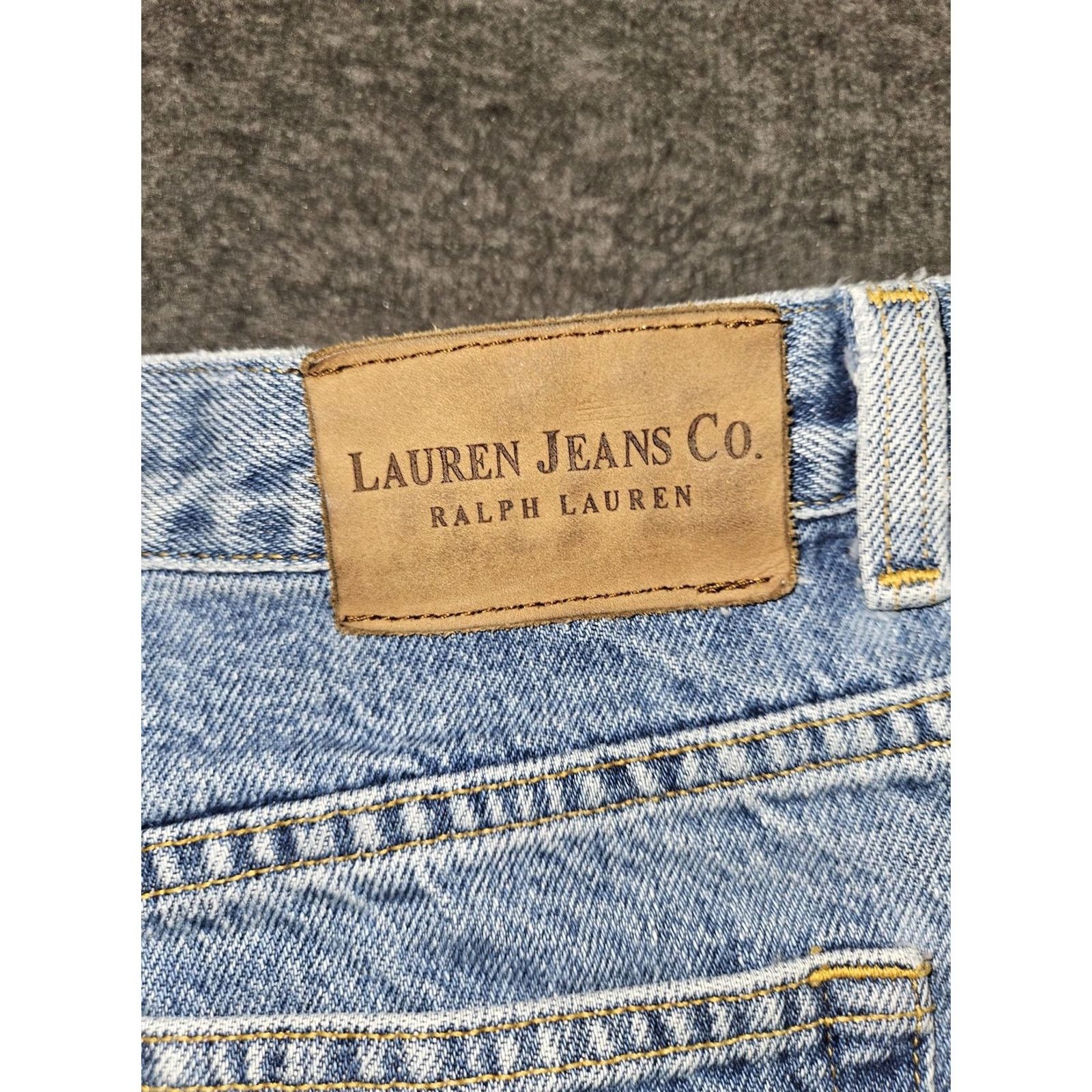 CO Lauren Jeans Co Ralph Lauren Jeans Womens 12 Blue High Rise Tapered Denim Jeans Size 34" / US 12 / IT 48 - 8 Thumbnail