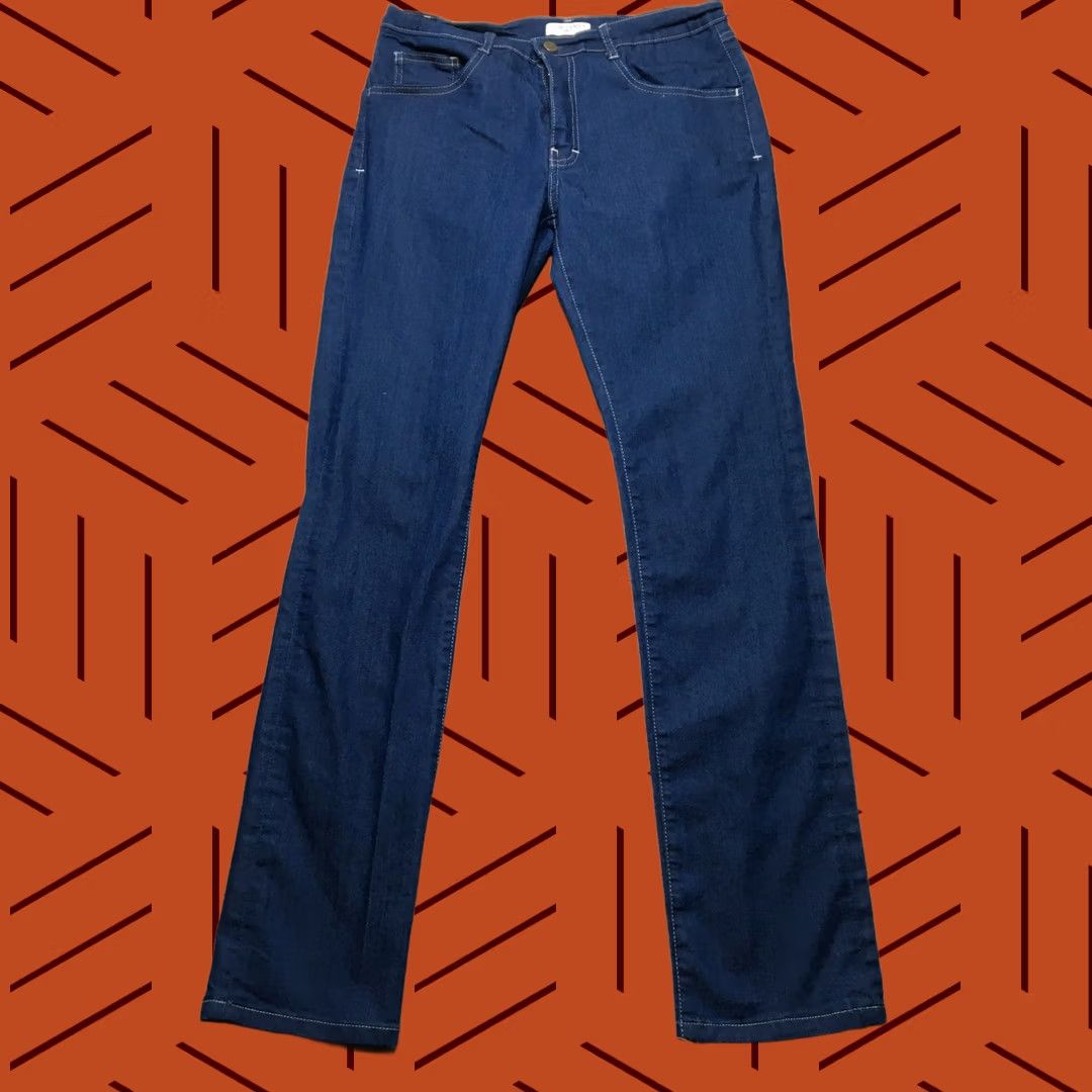 Delta Tom James Jeans Blue Delta Mens 30x33 Denim Medium Wash Regular 5-Pocket USA Font tag note: size approximated by measurements Vintage No Shirt? Size US 30 / EU 46 - 1 Thumbnail