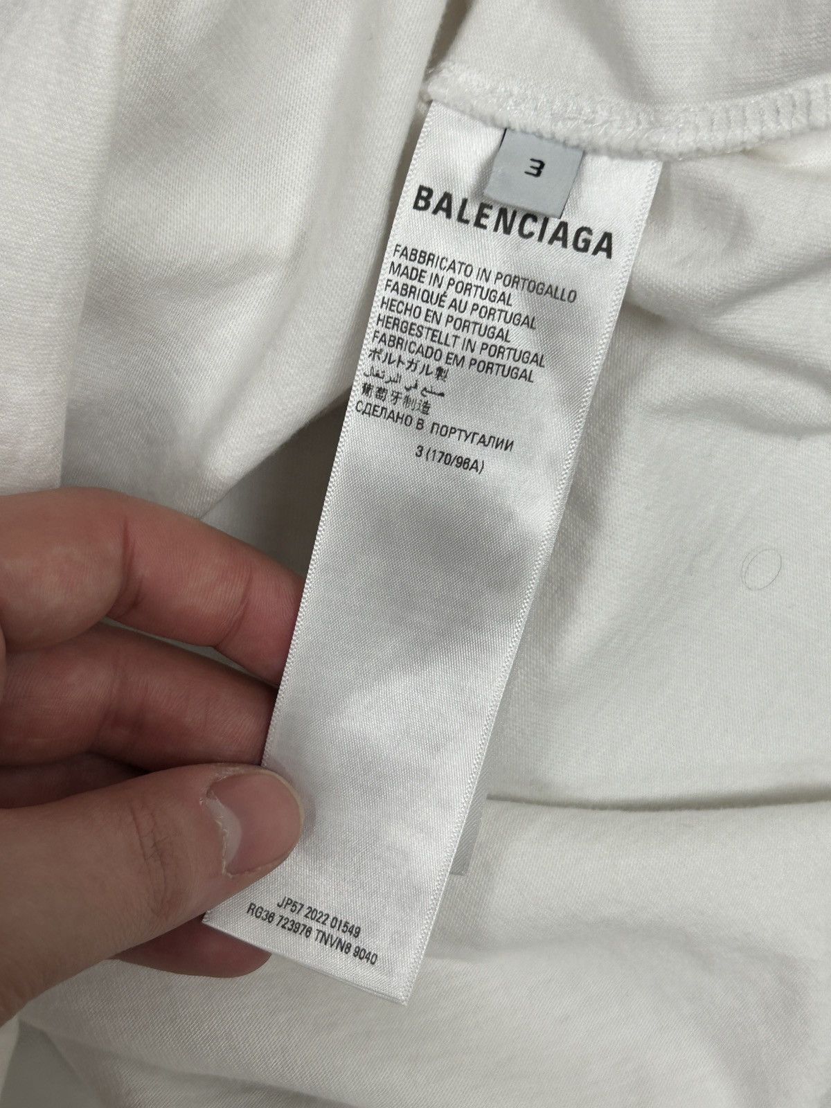 Balenciaga SS22 Oversized Boxy Logo Tee Size US L / EU 52-54 / 3 - 5 Thumbnail